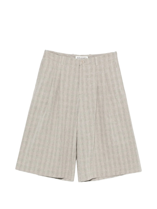 Split checked shorts