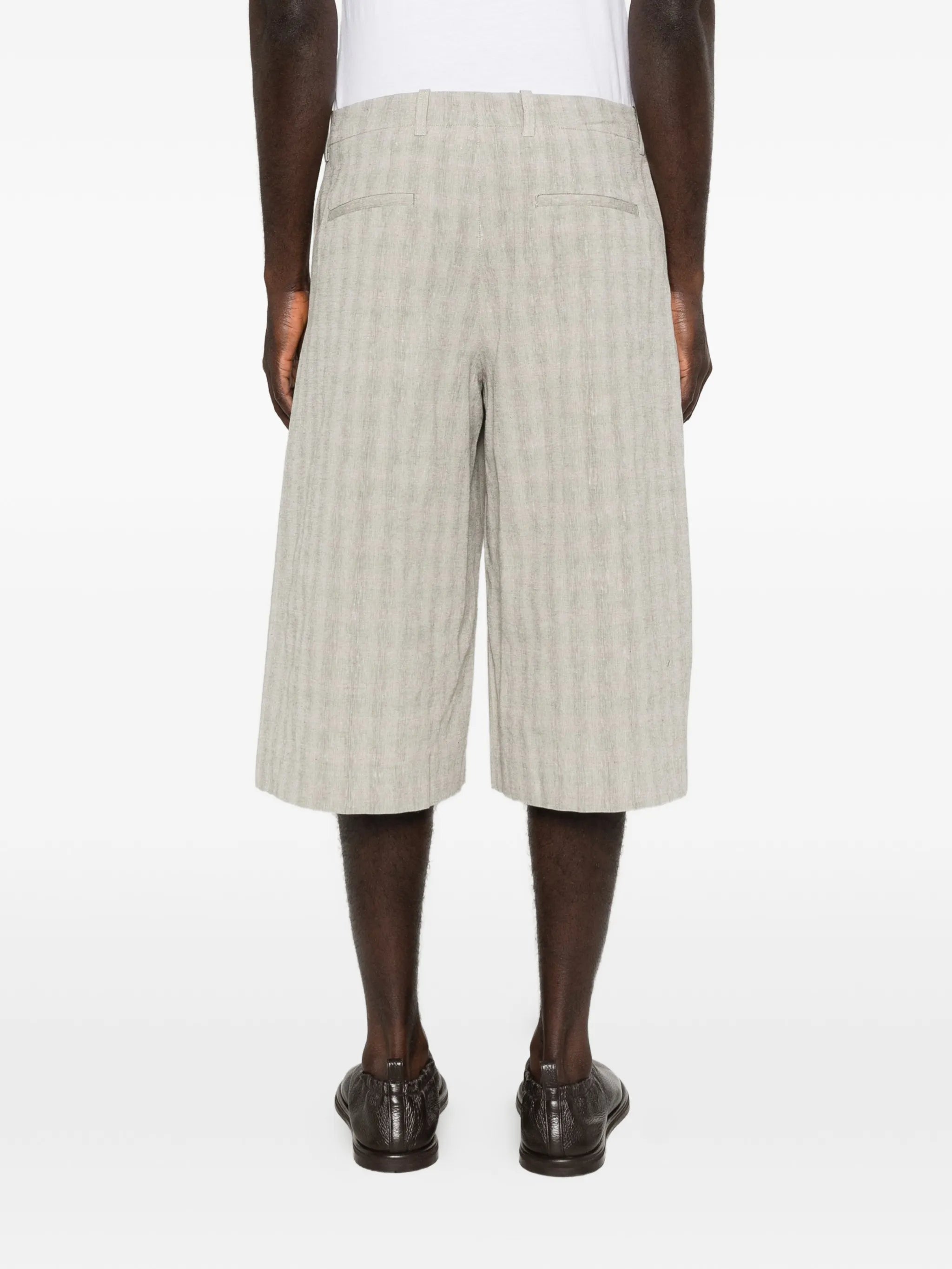 Split checked shorts