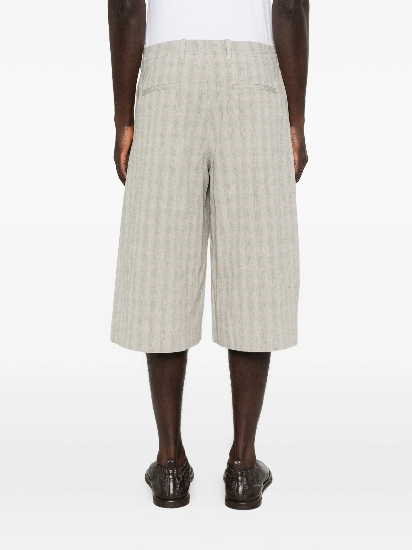 Split checked shorts