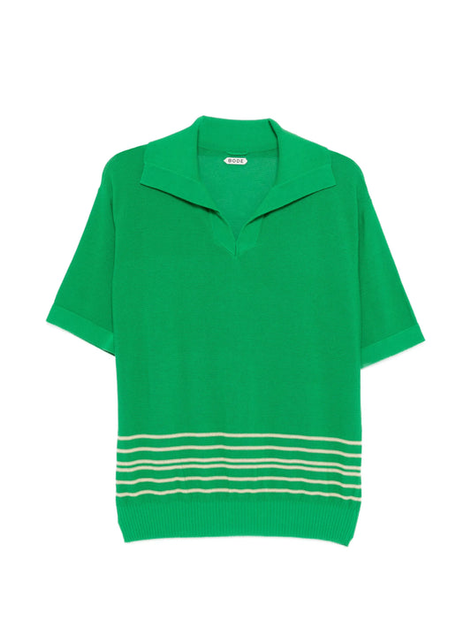 striped boxy polo