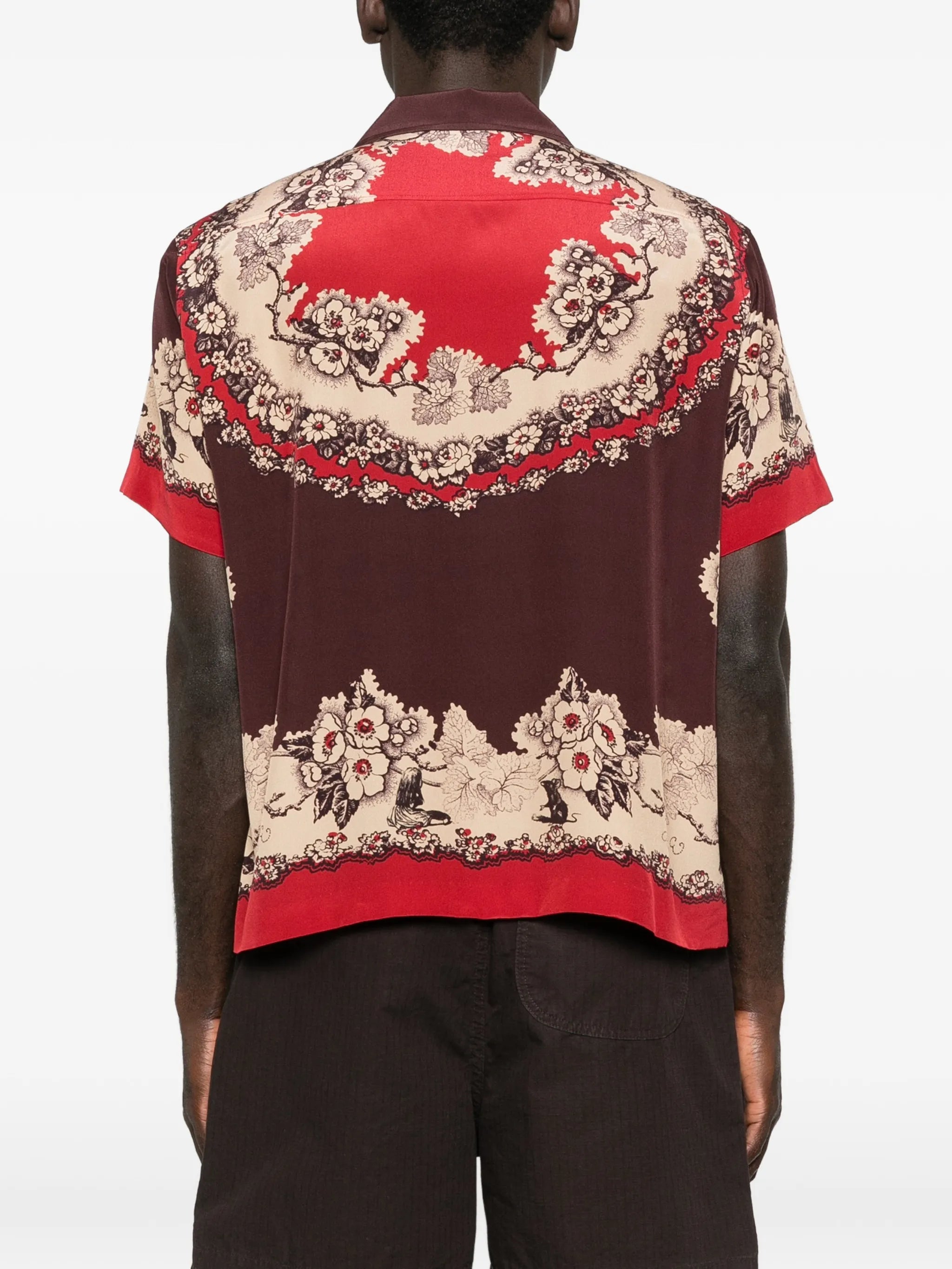 Storybook floral-print short-sleeve shirt