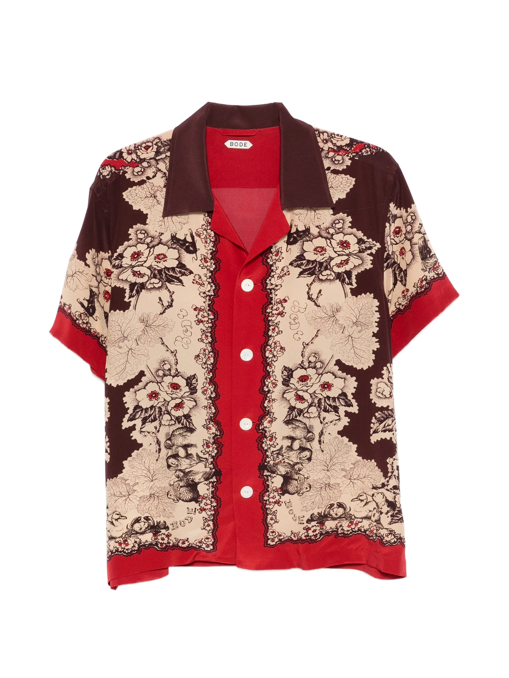 Storybook floral-print short-sleeve shirt