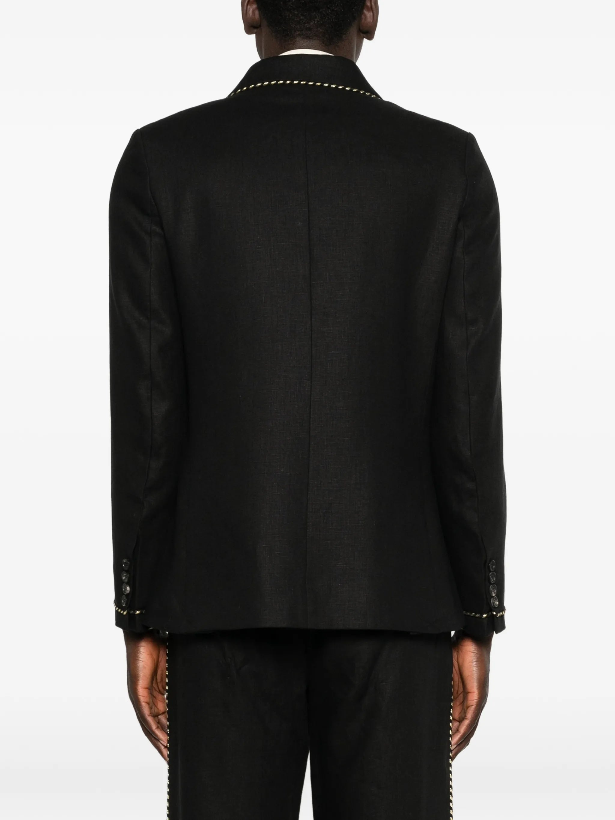 buttoned blazer