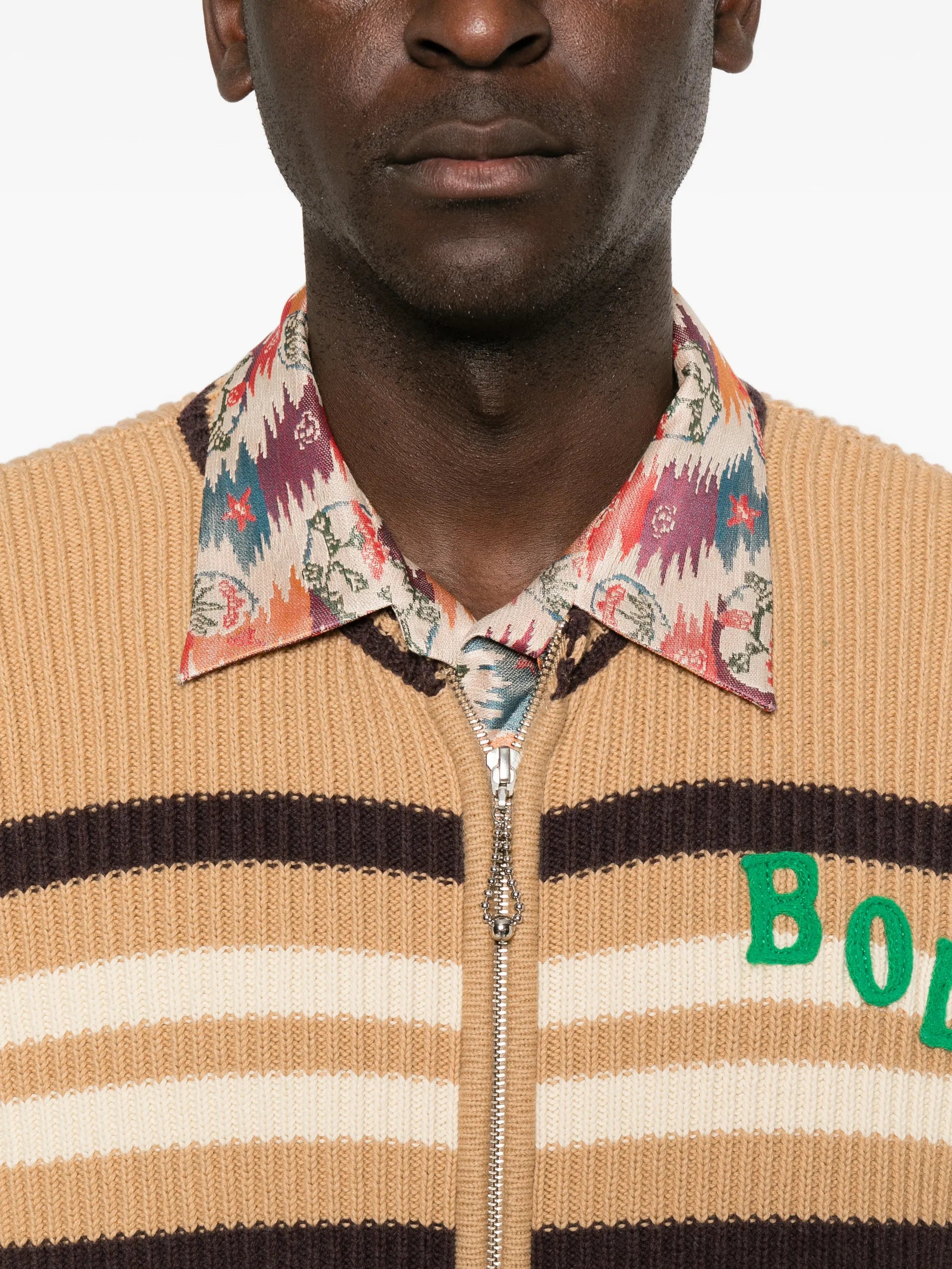 Timber stripe cardigan
