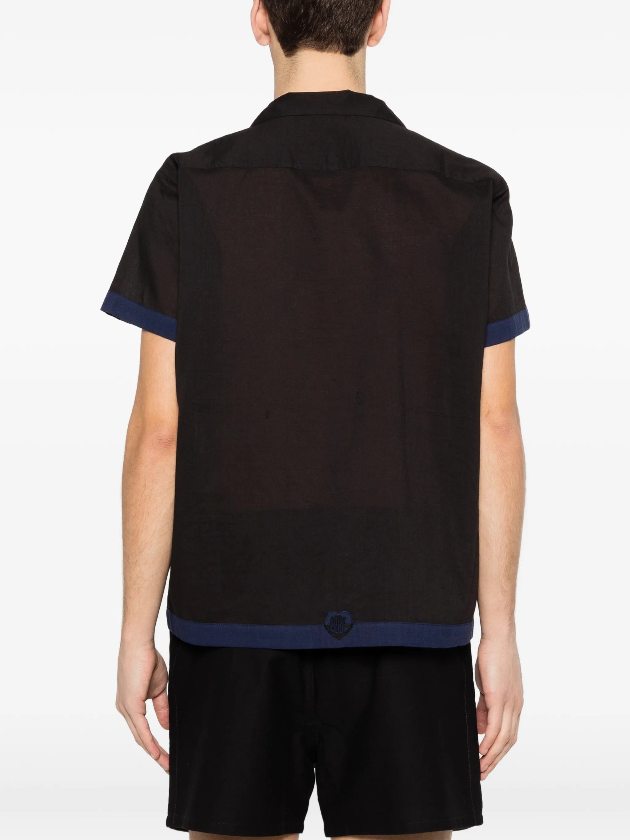 heart deco short-sleeve shirt