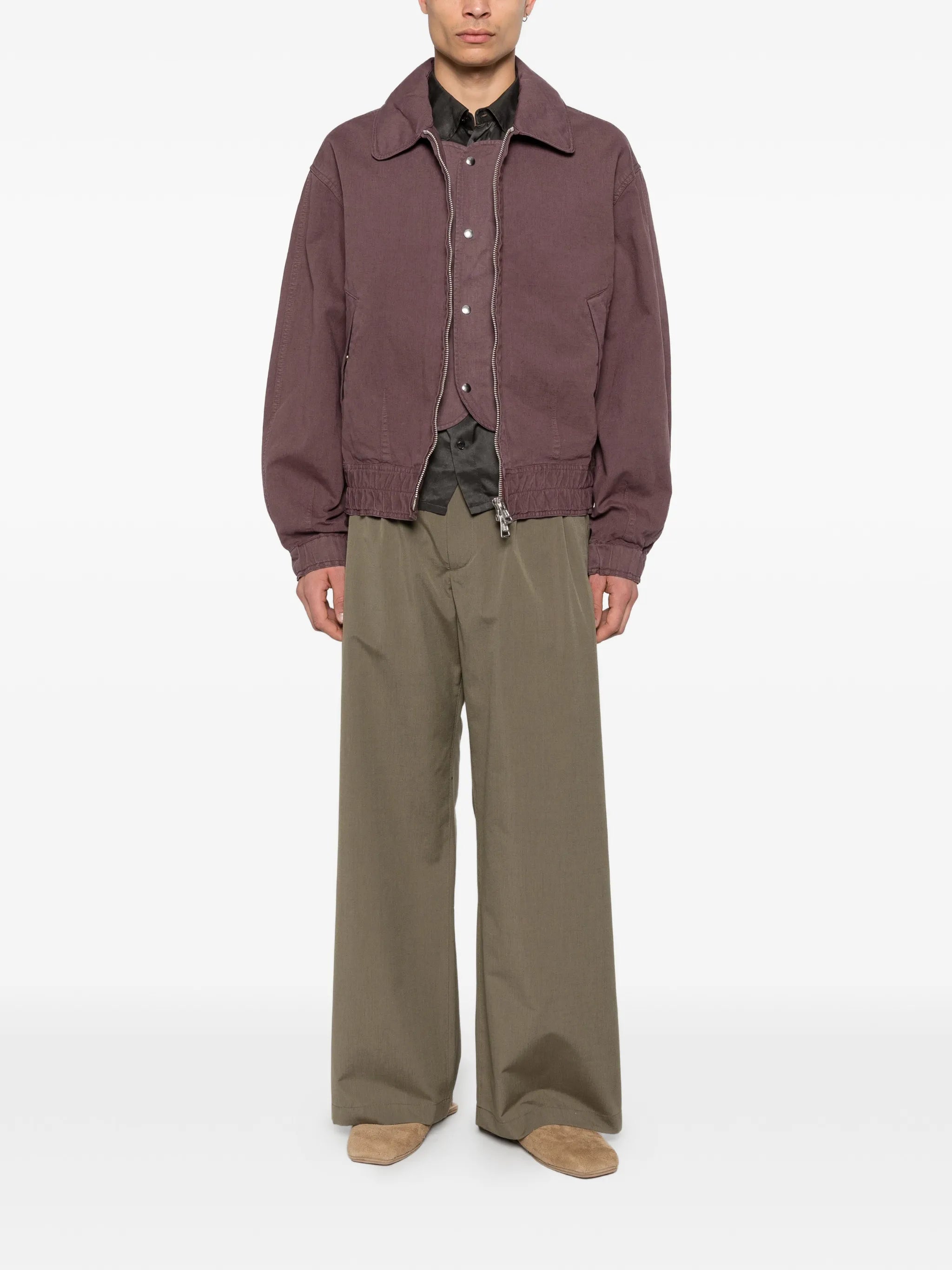 Bridge belt-loops trousers