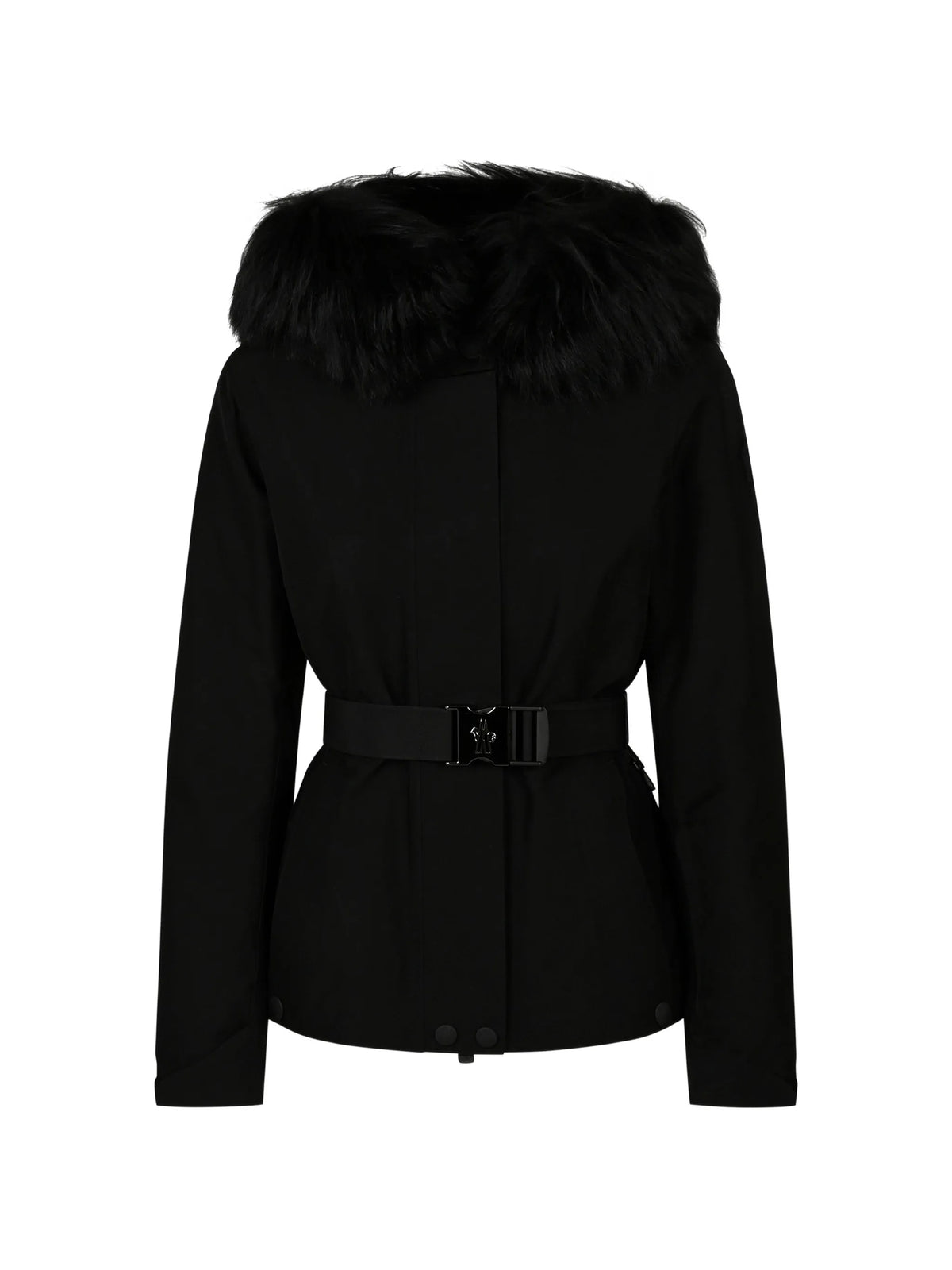 faux-fur belted jacket