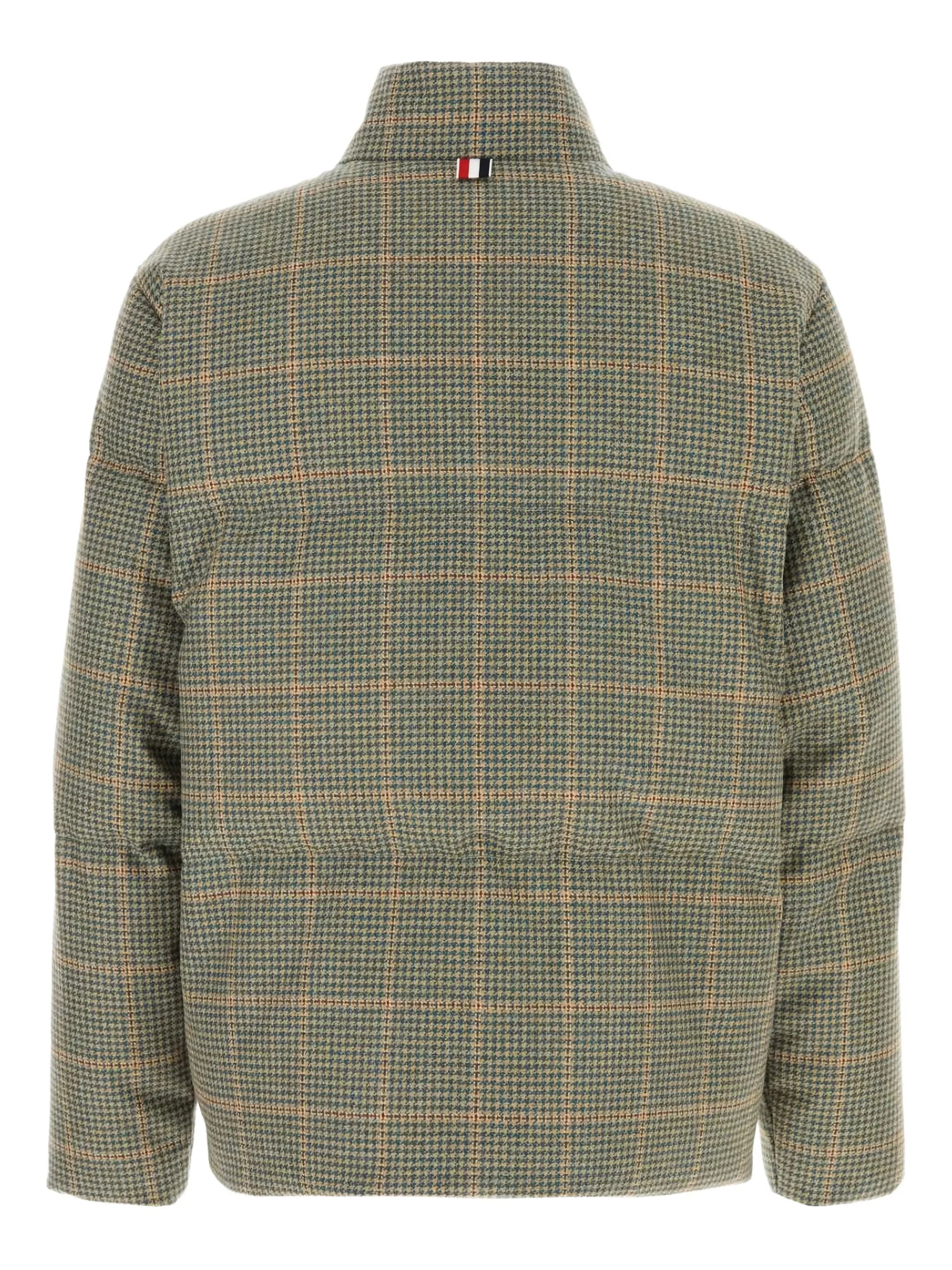 houndstooth down jacket