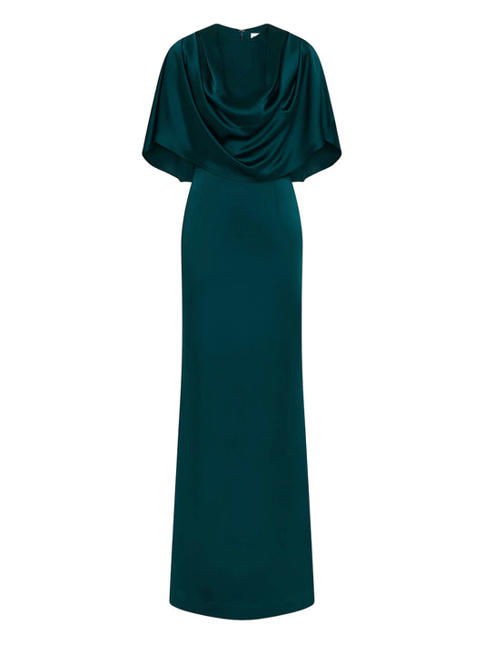Ellerie cape-detail maxi dress