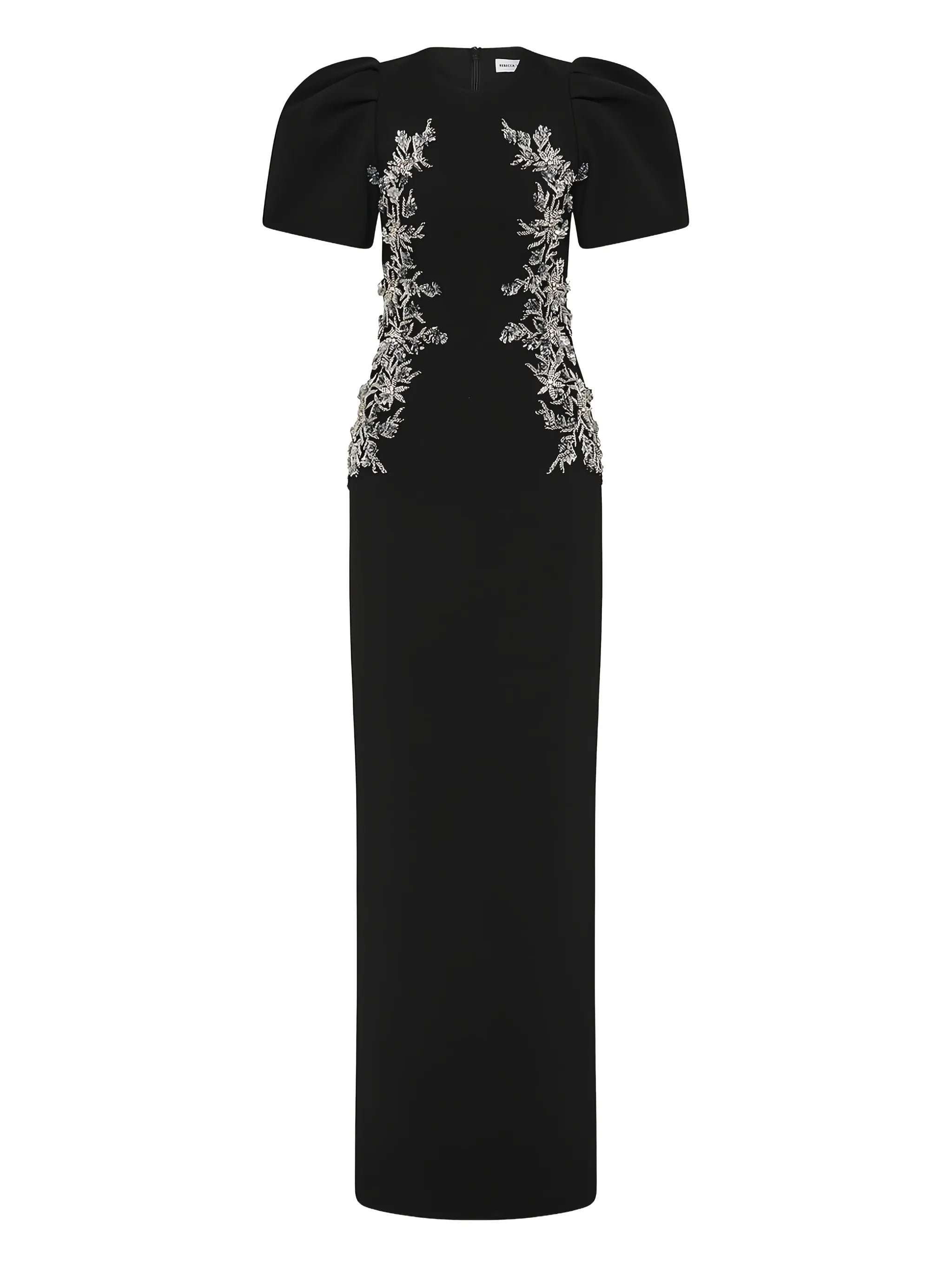 Zephyr puff-sleeve maxi dress