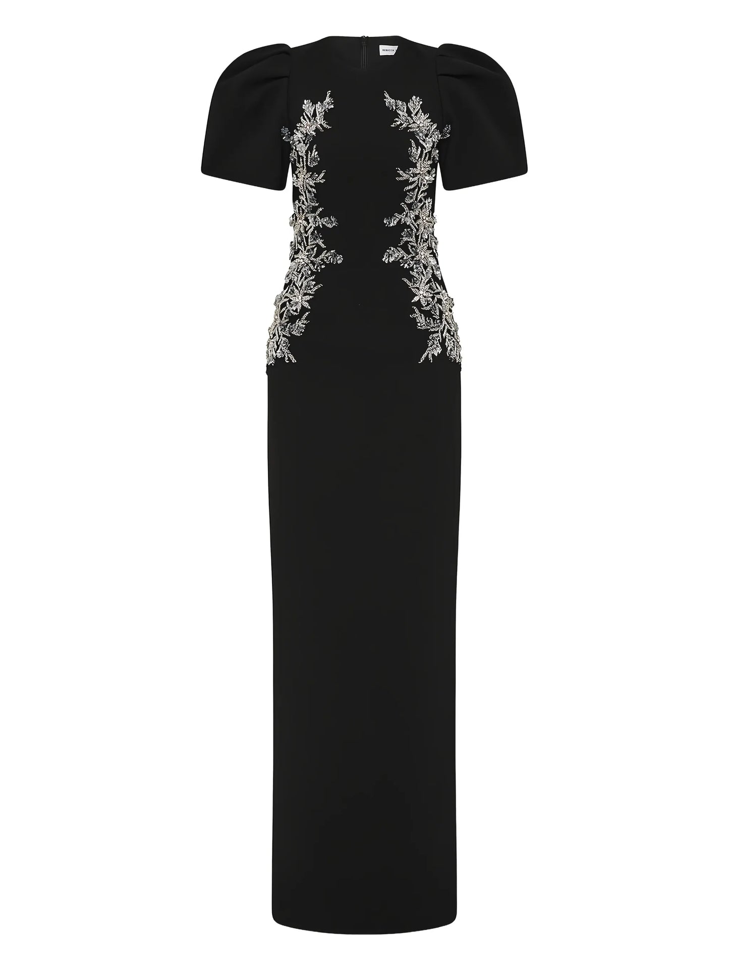 Zephyr puff-sleeve maxi dress