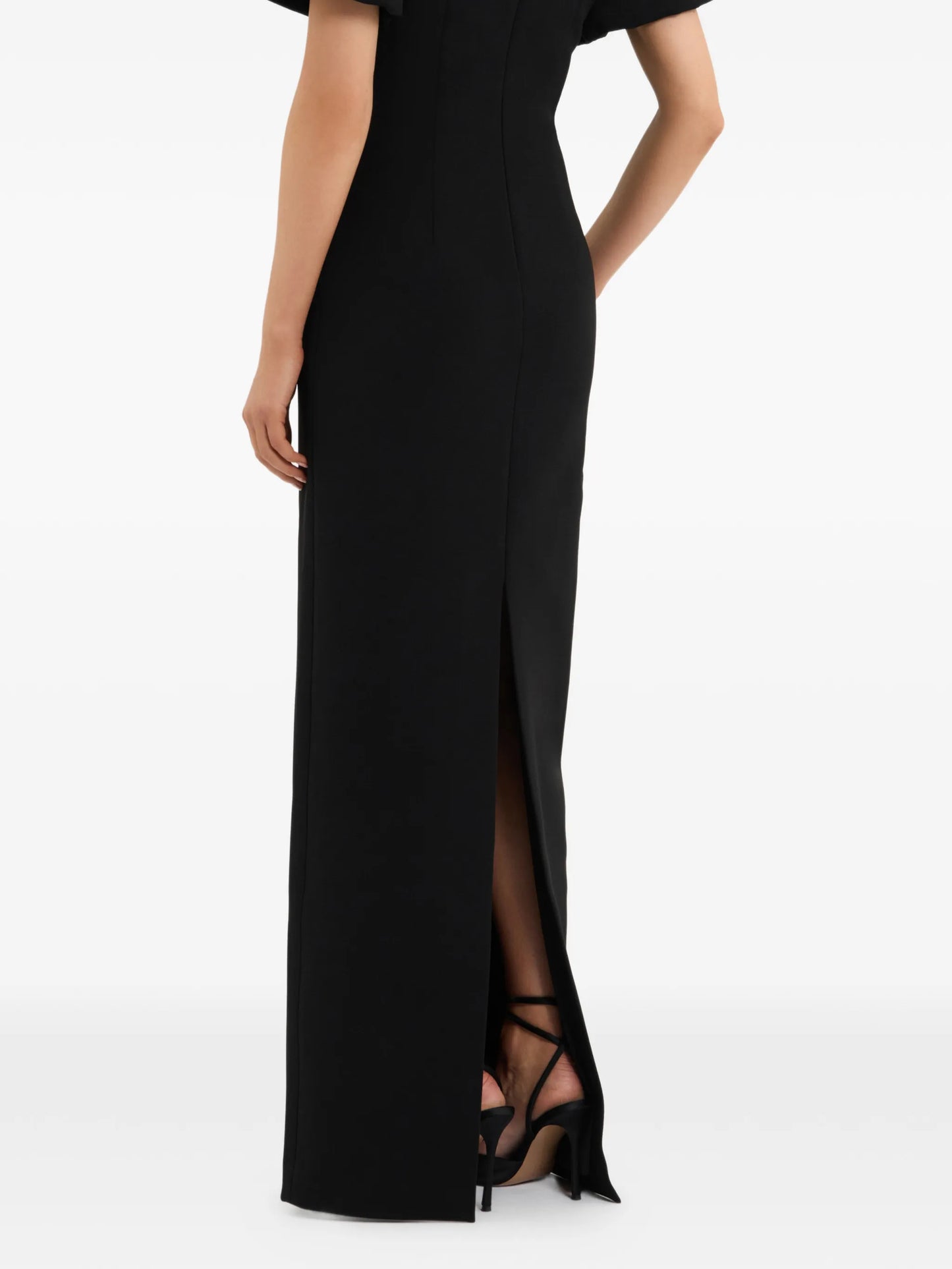 Zephyr puff-sleeve maxi dress