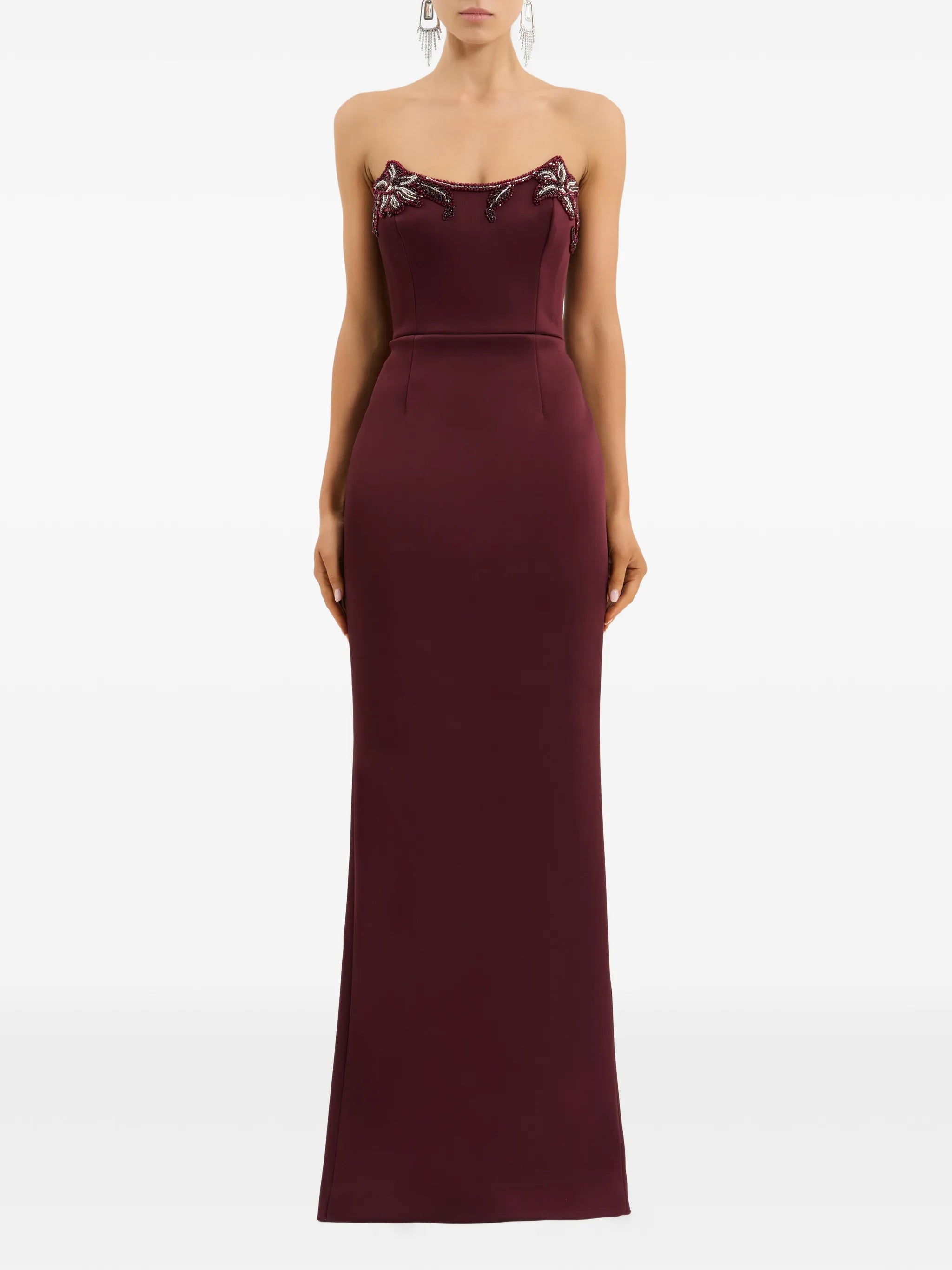 Alora strapless embellished maxi dress