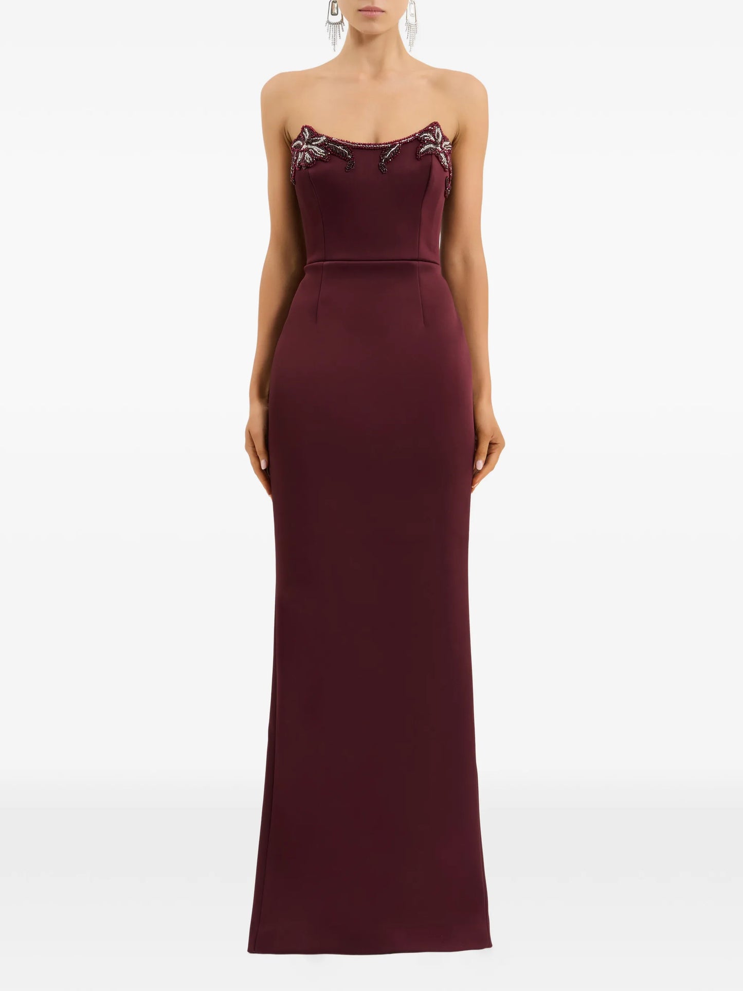 Alora strapless embellished maxi dress