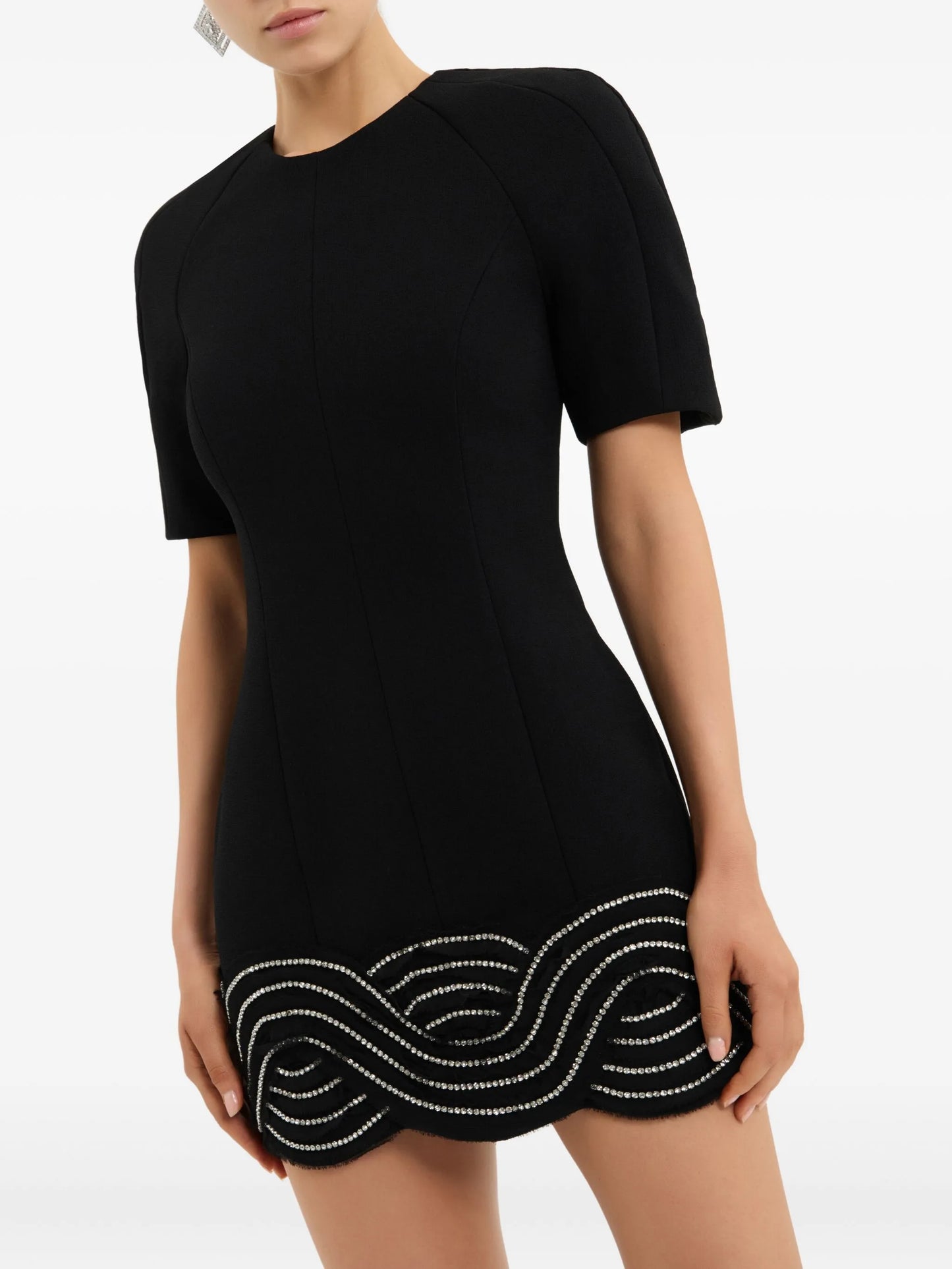 Bellatrix puff-sleeves mini dress