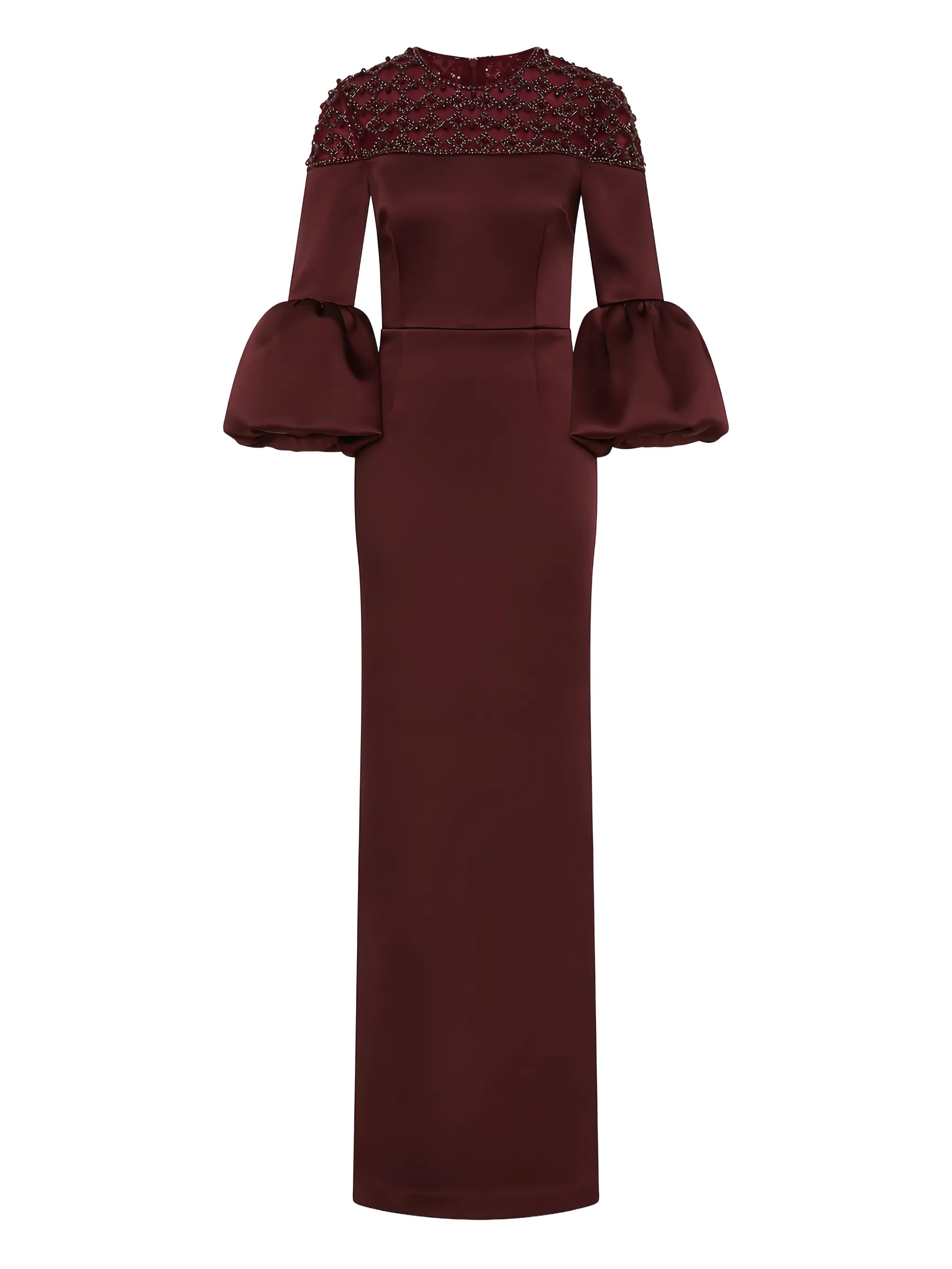 Alora embellished bell-sleeve maxi dress