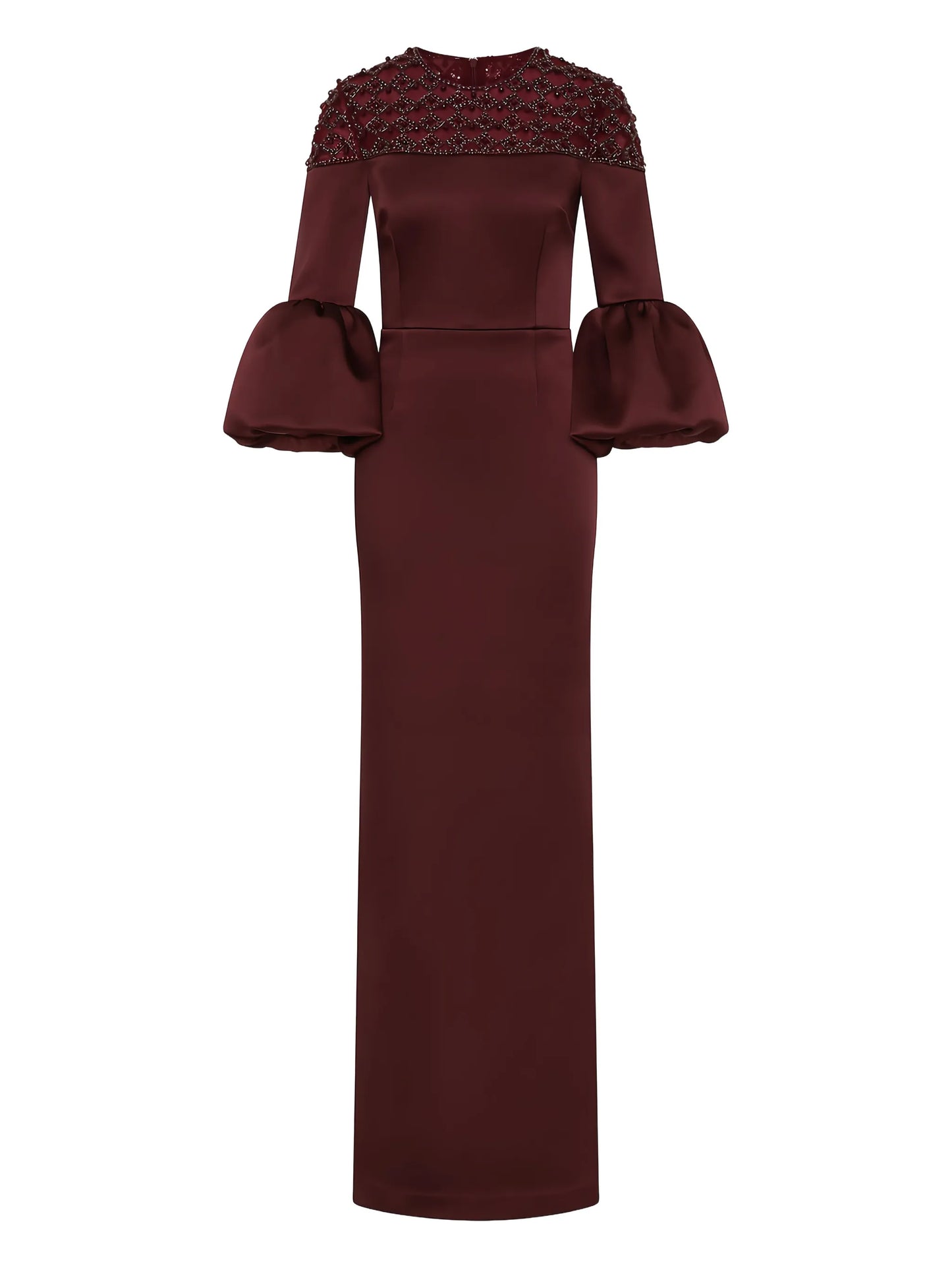 Alora embellished bell-sleeve maxi dress