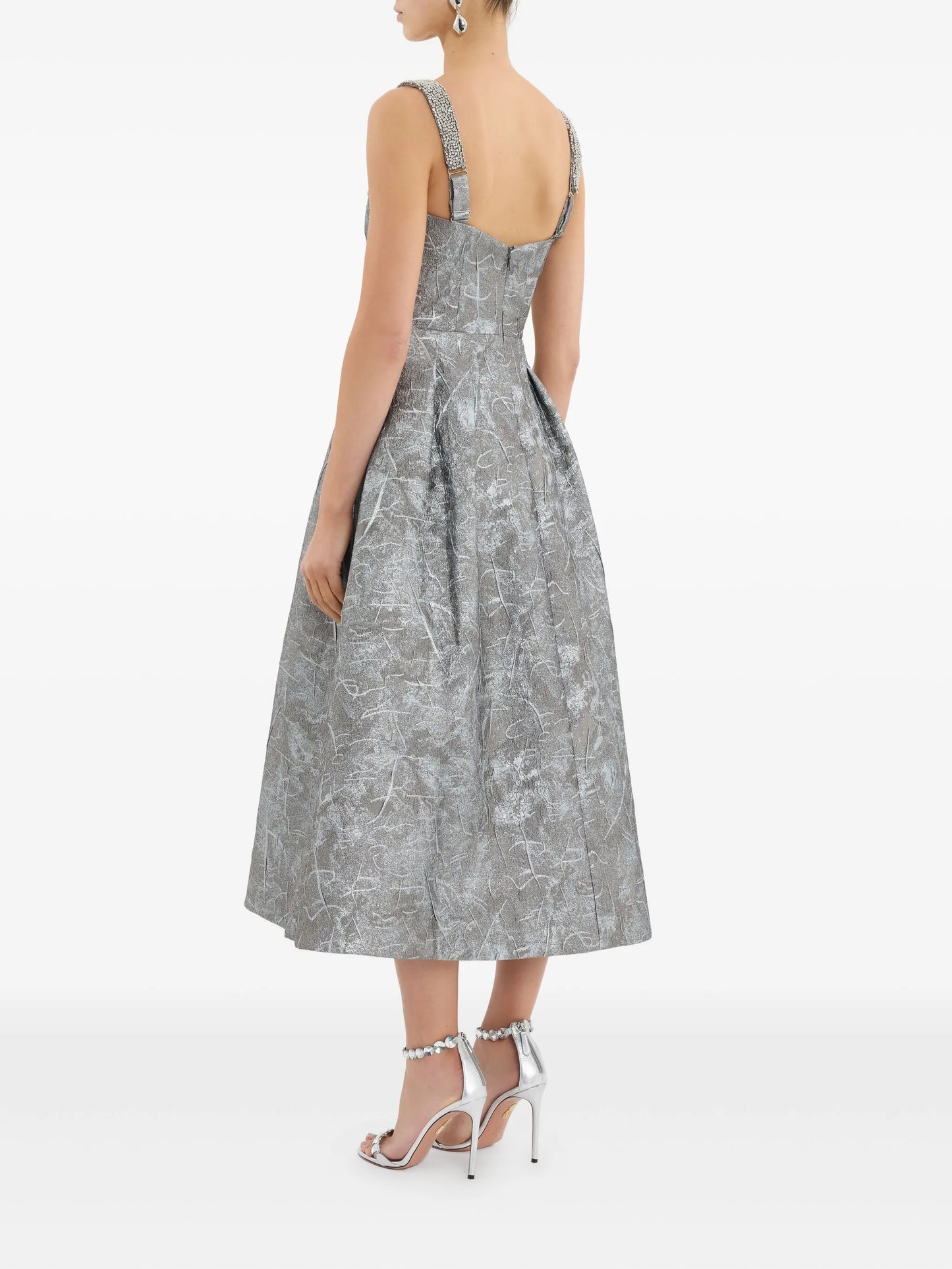 embellished sterling midi dress