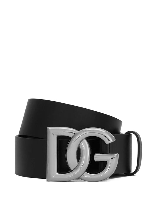 DG logo leather belt