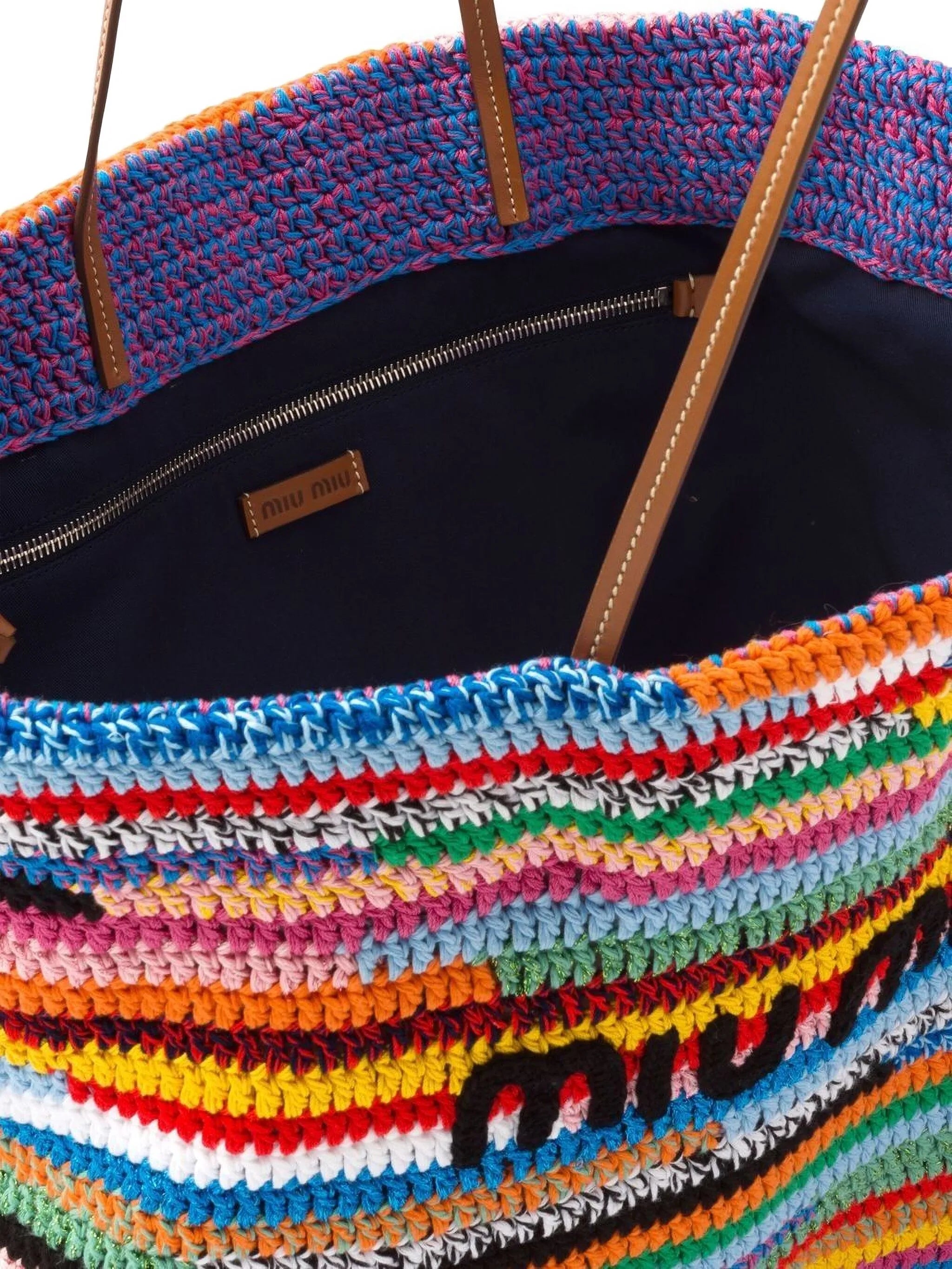 striped shoulder bag