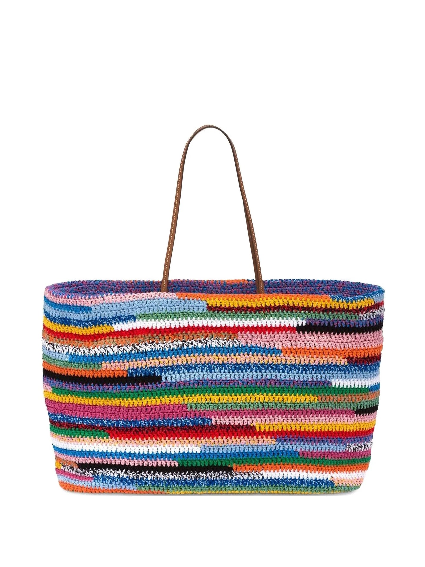 striped shoulder bag