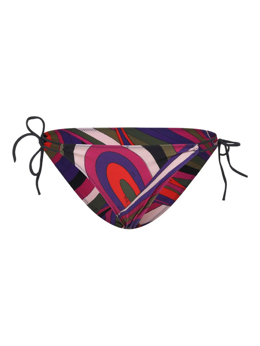 abstract-print tie-side bikini bottoms