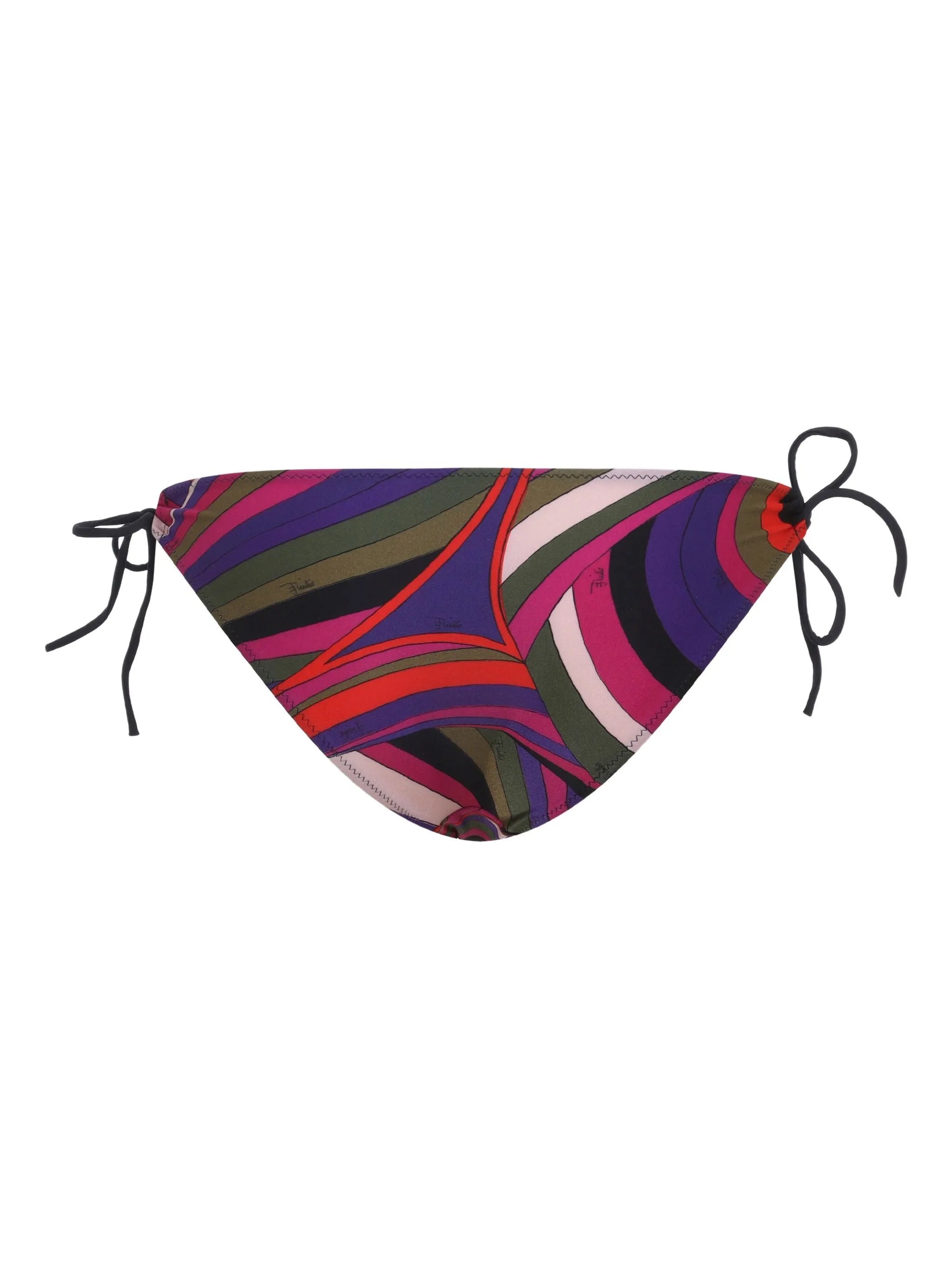 abstract-print tie-side bikini bottoms
