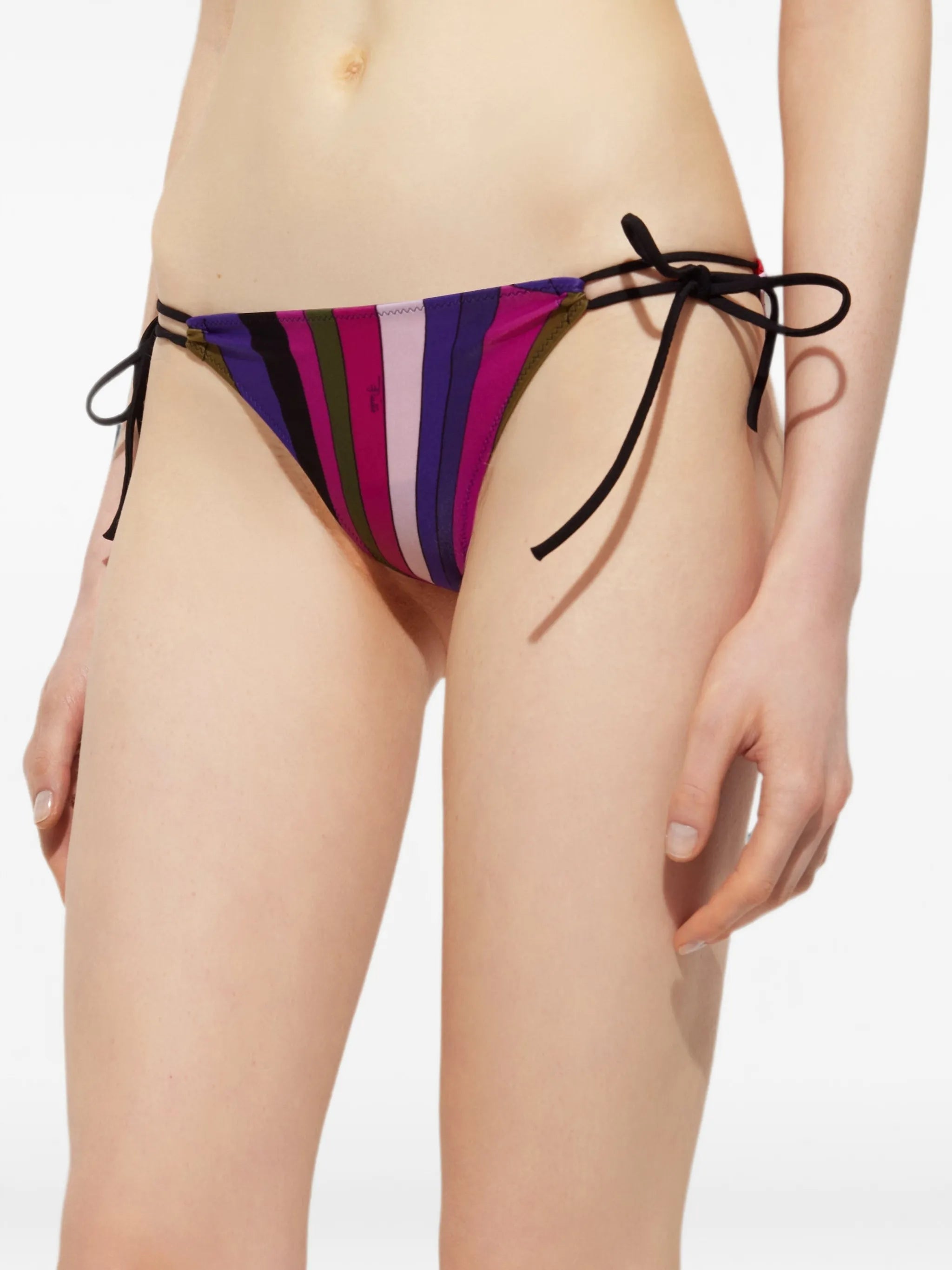 Iride-print bikini bottom