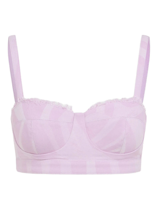 sweetheart-neck cotton top