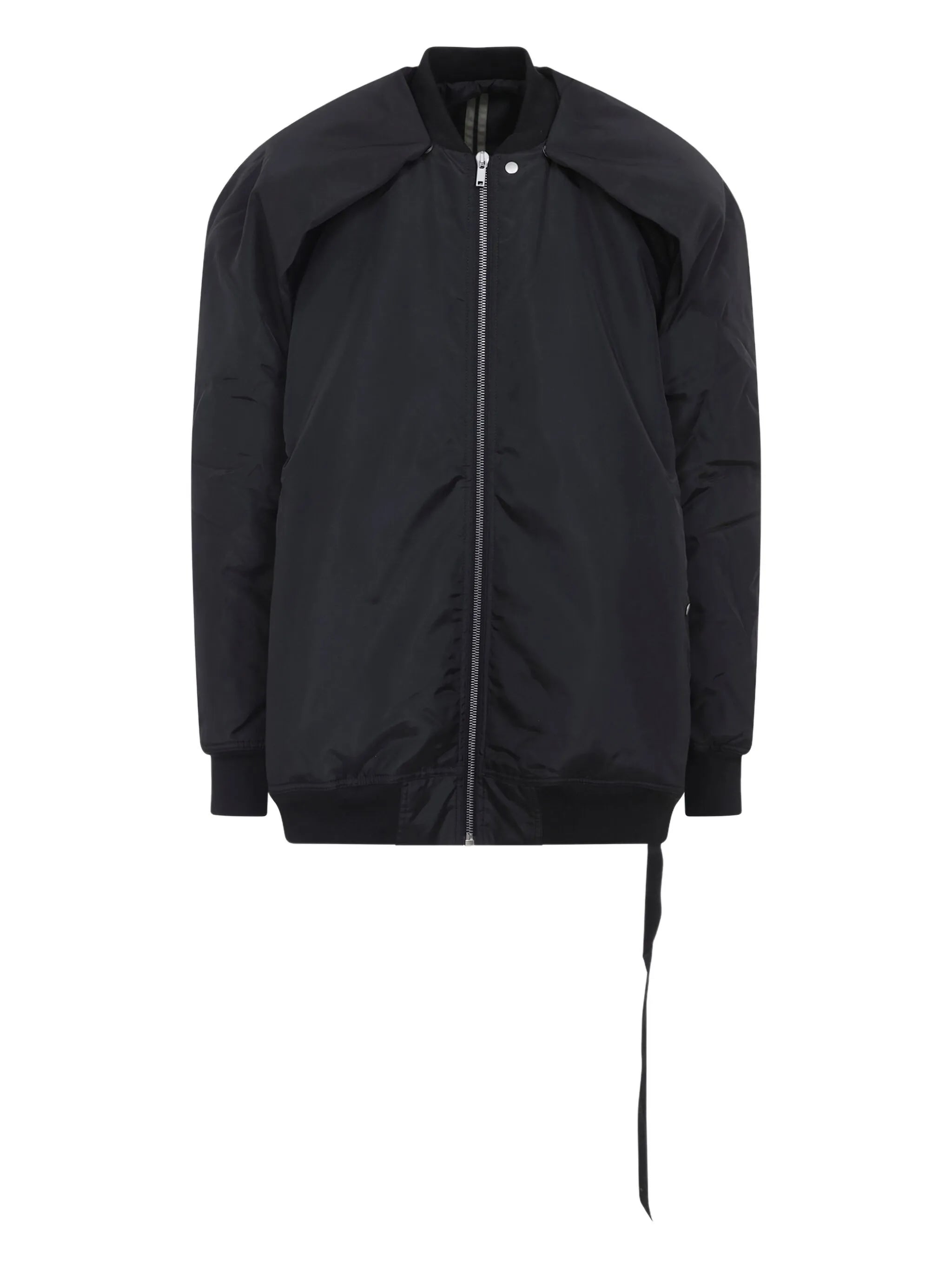 padded zip-front bomber jacket