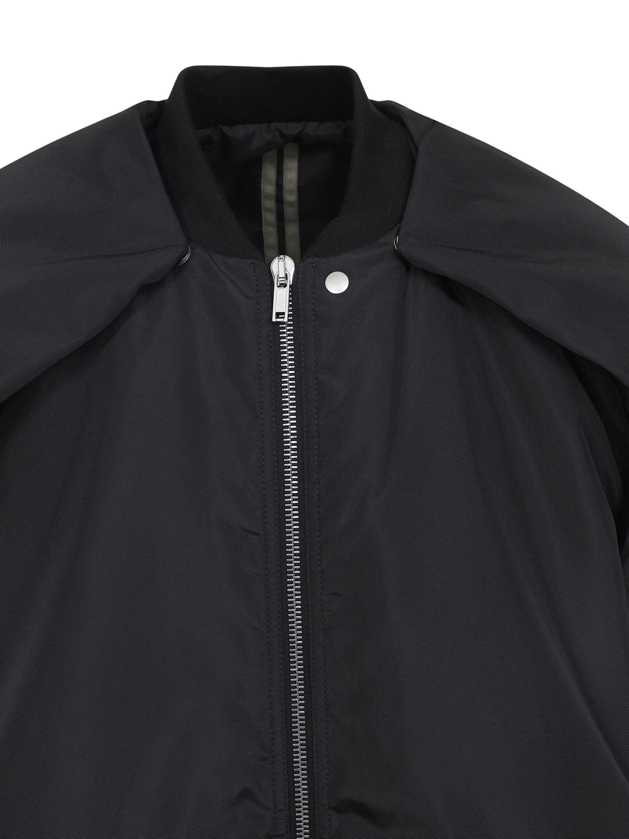 padded zip-front bomber jacket