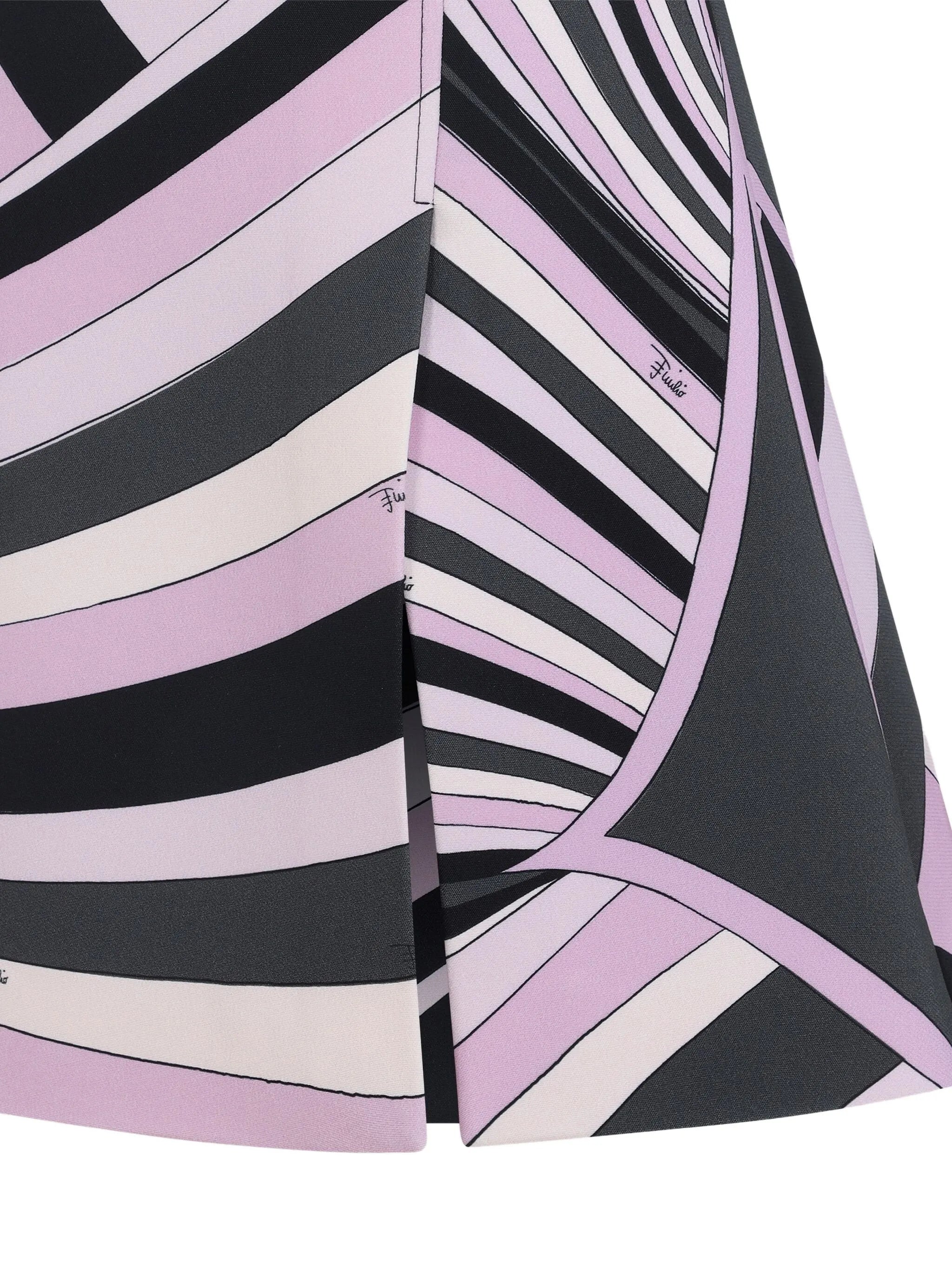 abstract-print sleeveless dress
