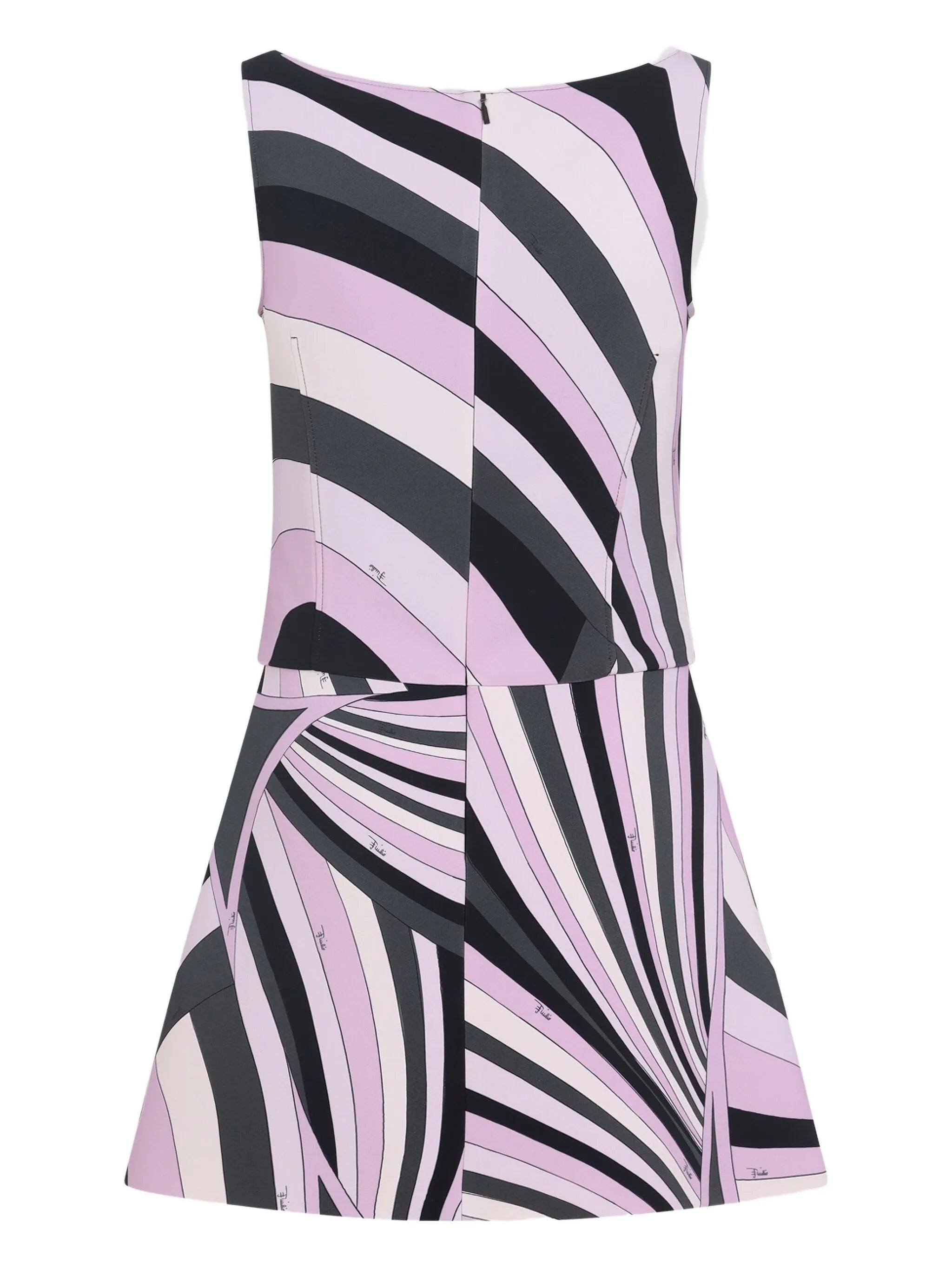 abstract-print sleeveless dress
