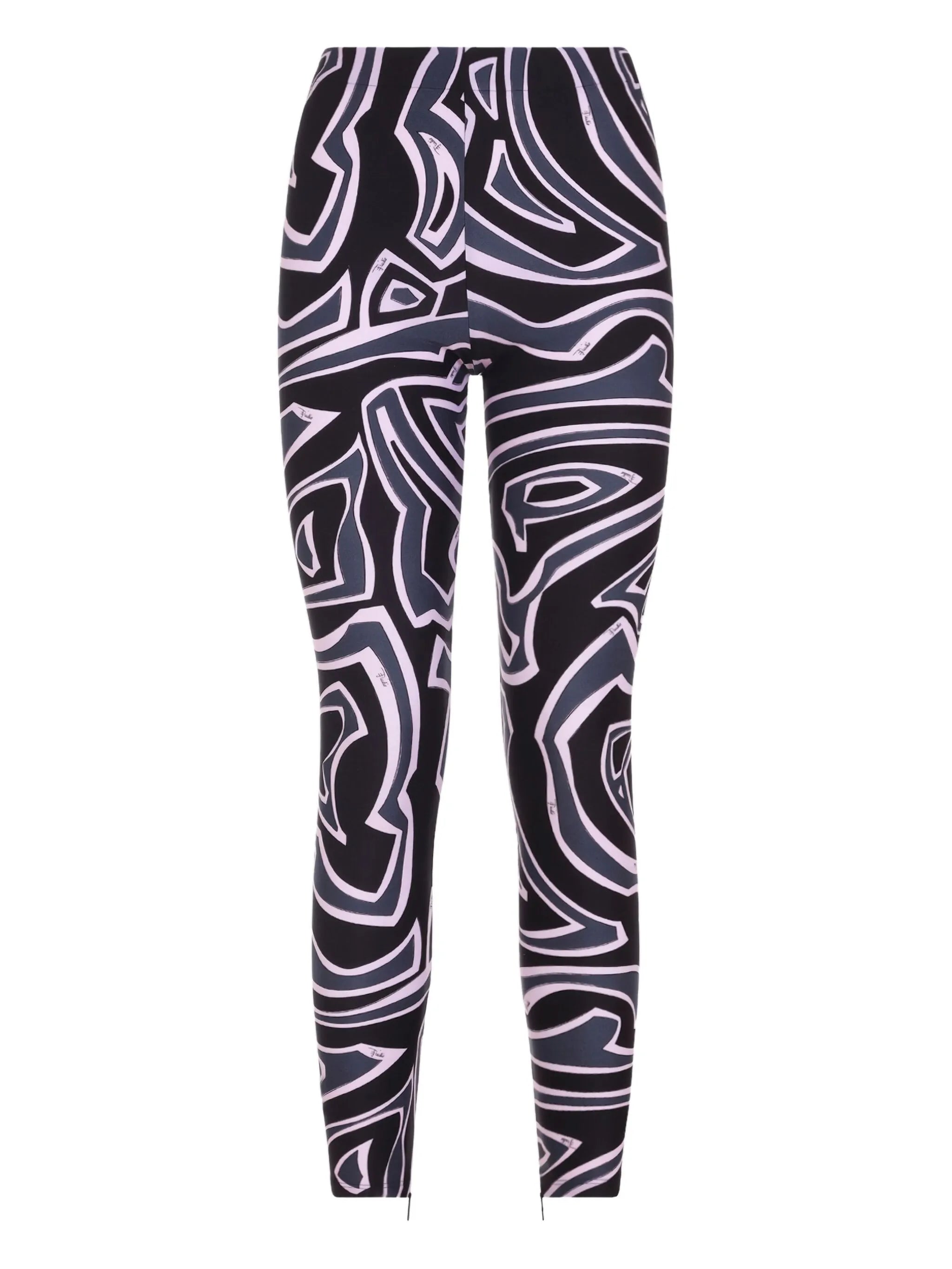 abstract-print leggings