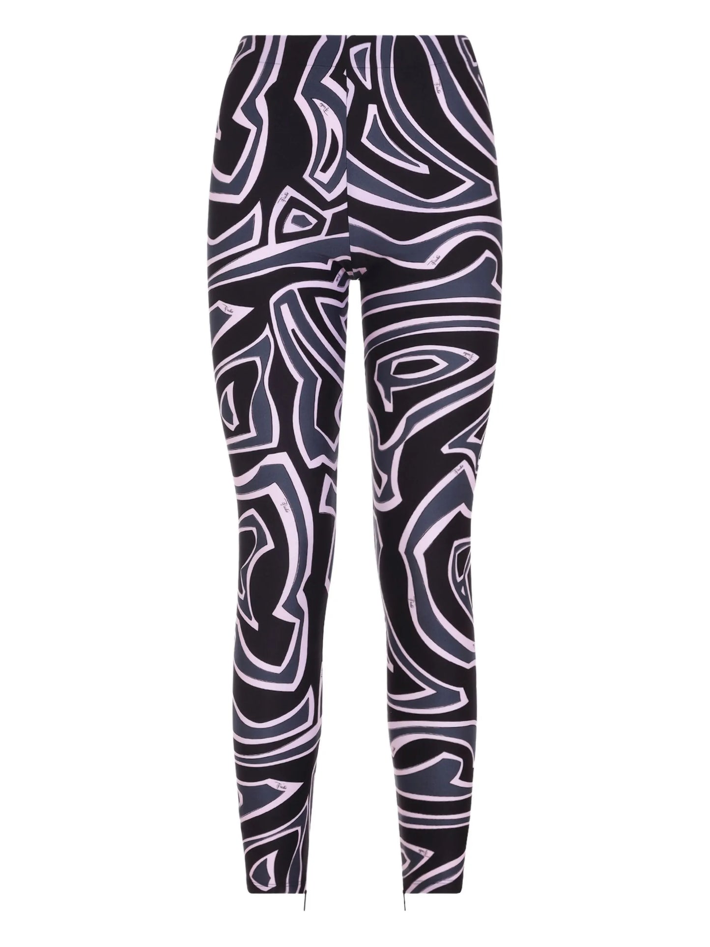 abstract-print leggings
