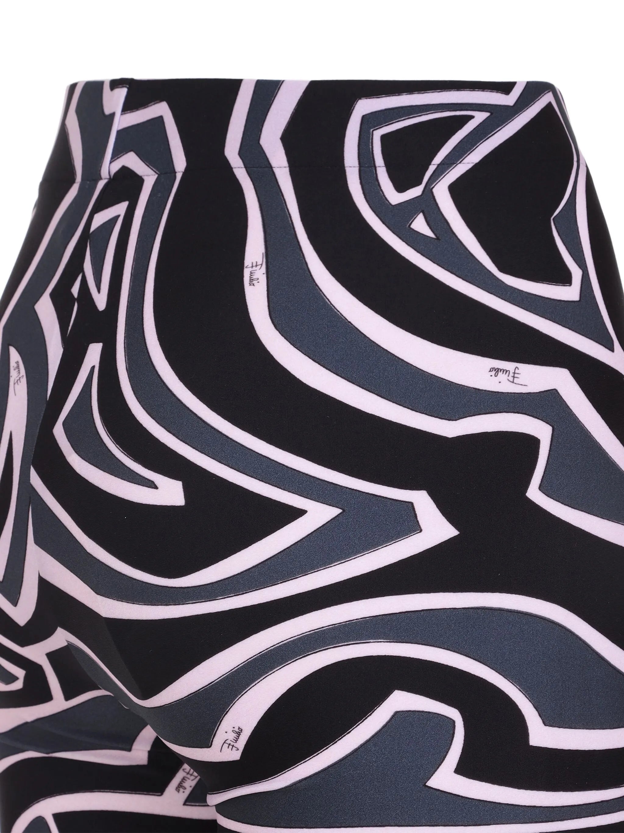 abstract-print leggings