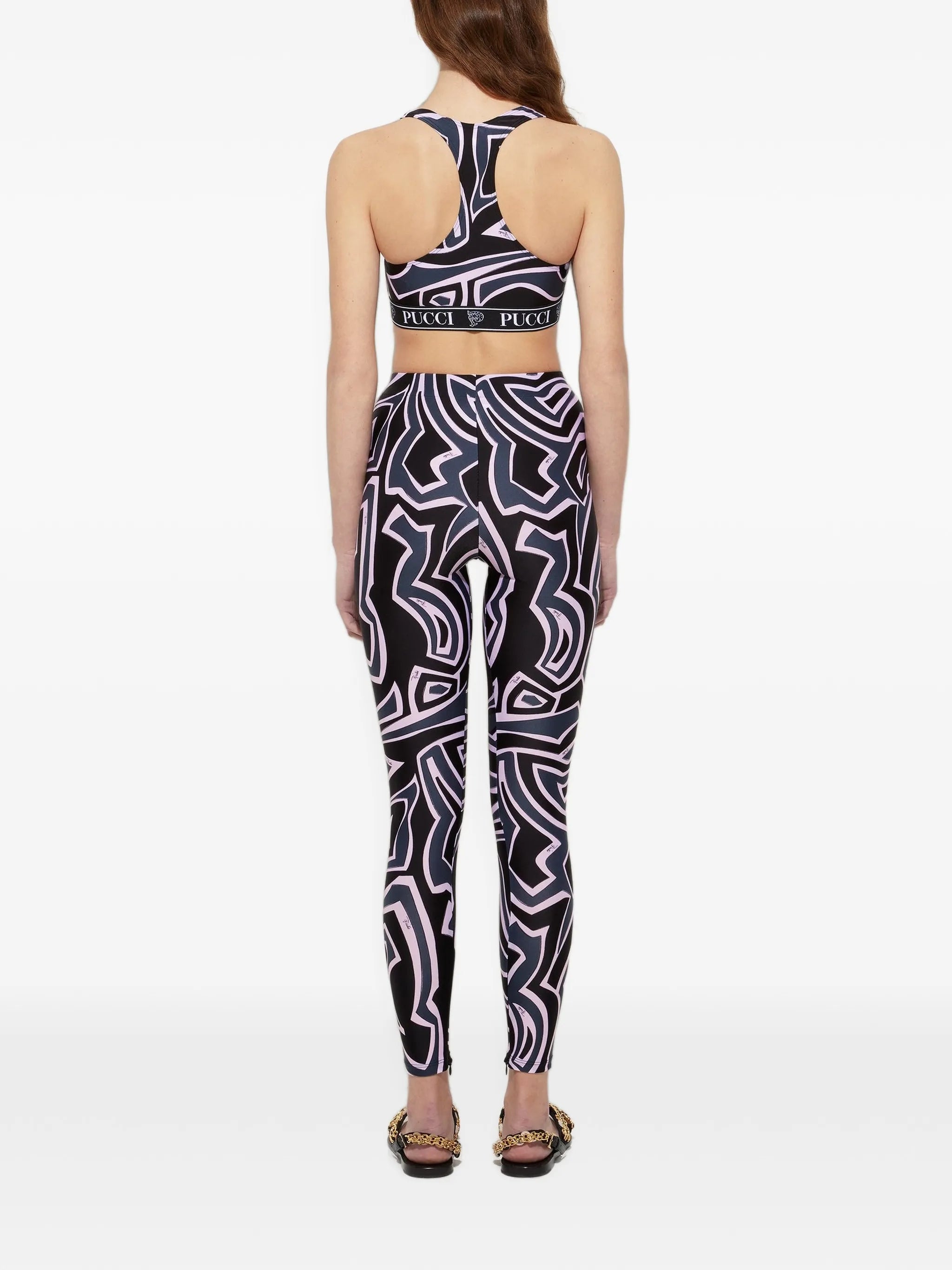 Labirinto-print leggings