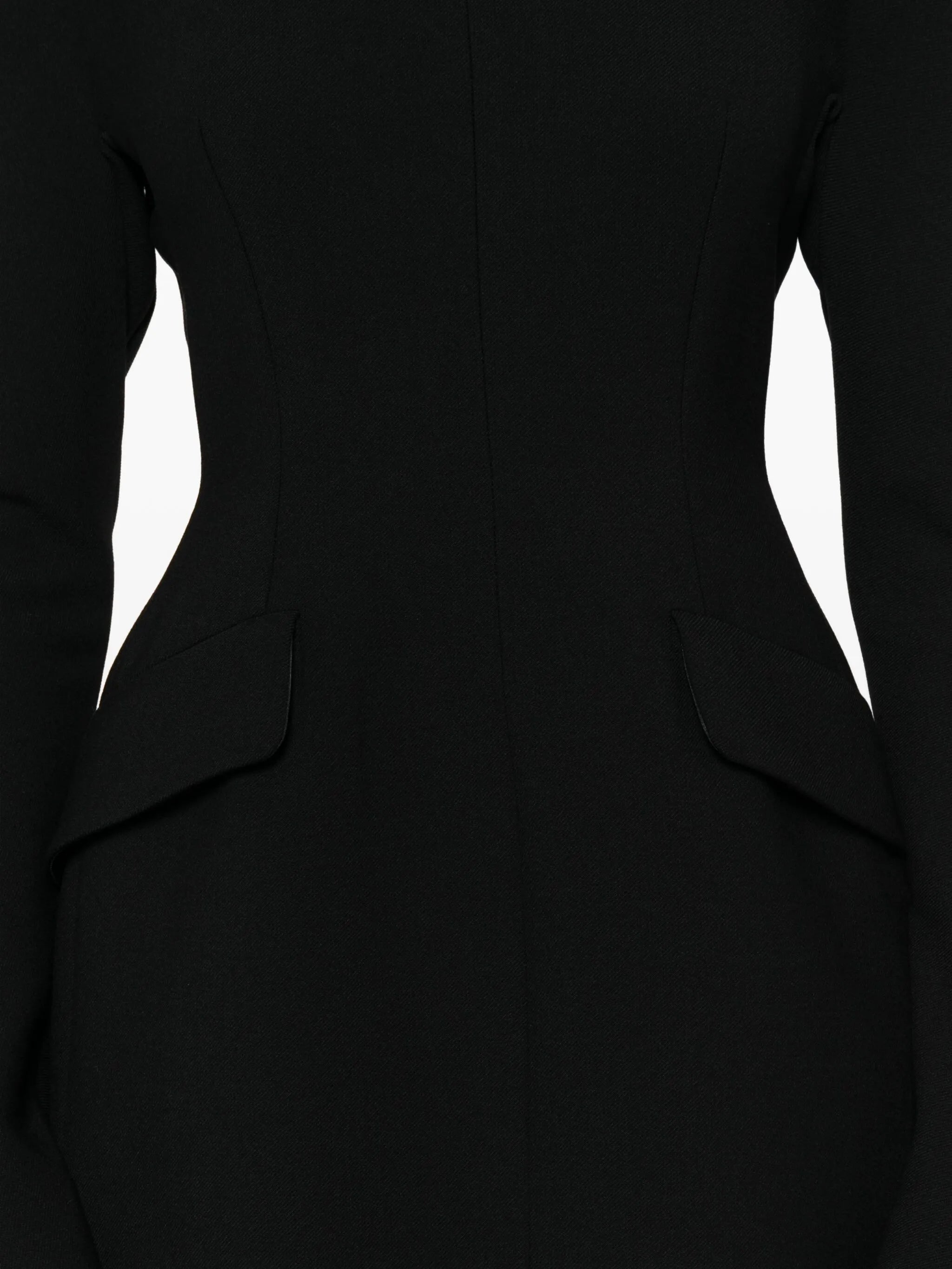 long-sleeve mini dress
