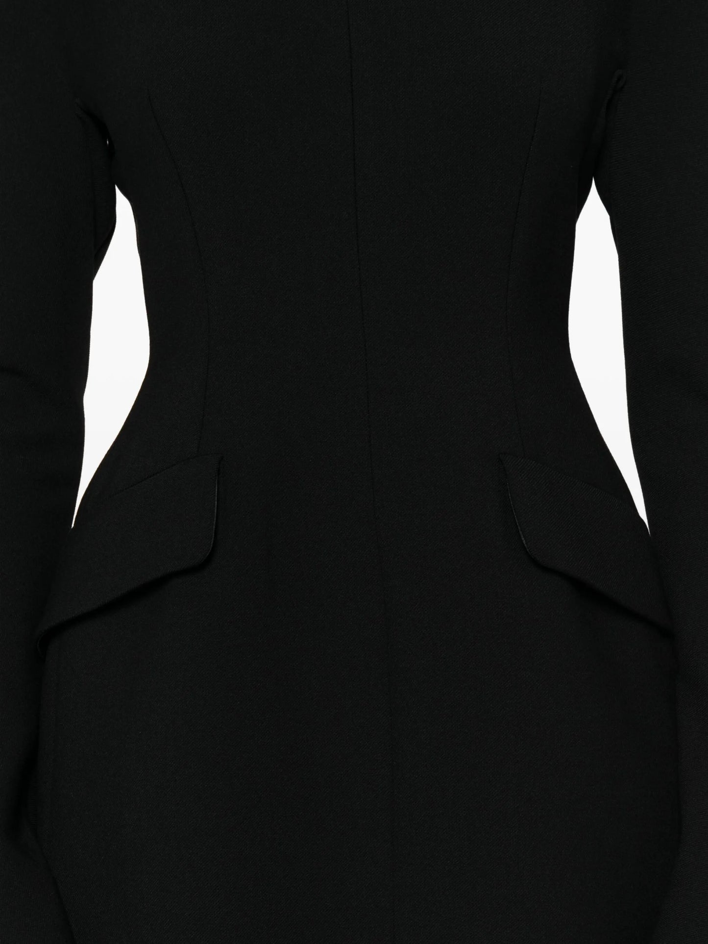 long-sleeve mini dress