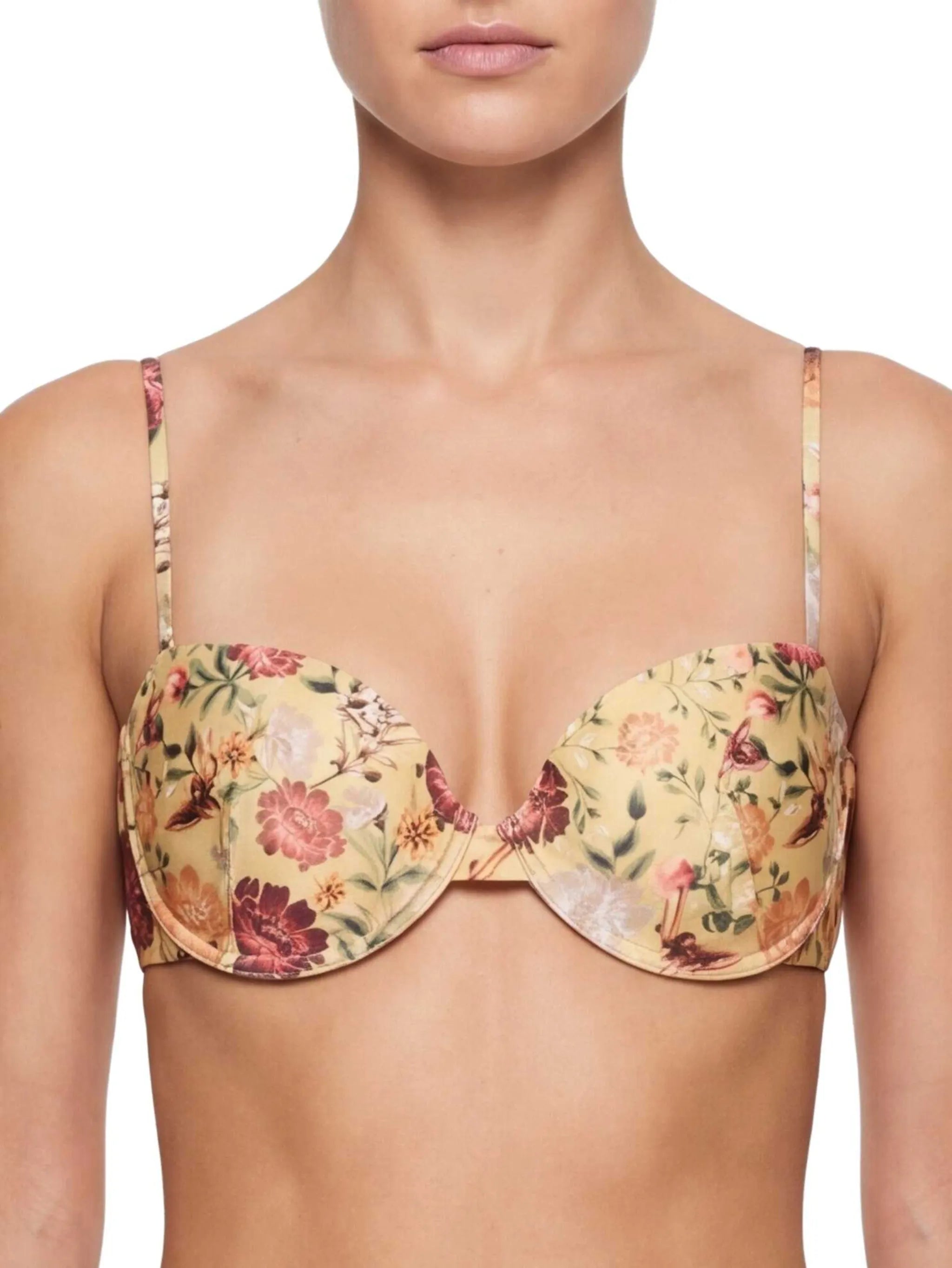 floral bikini top