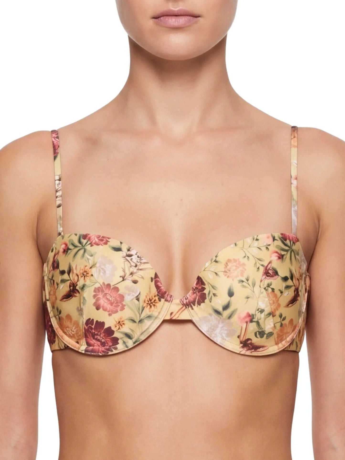 floral bikini top
