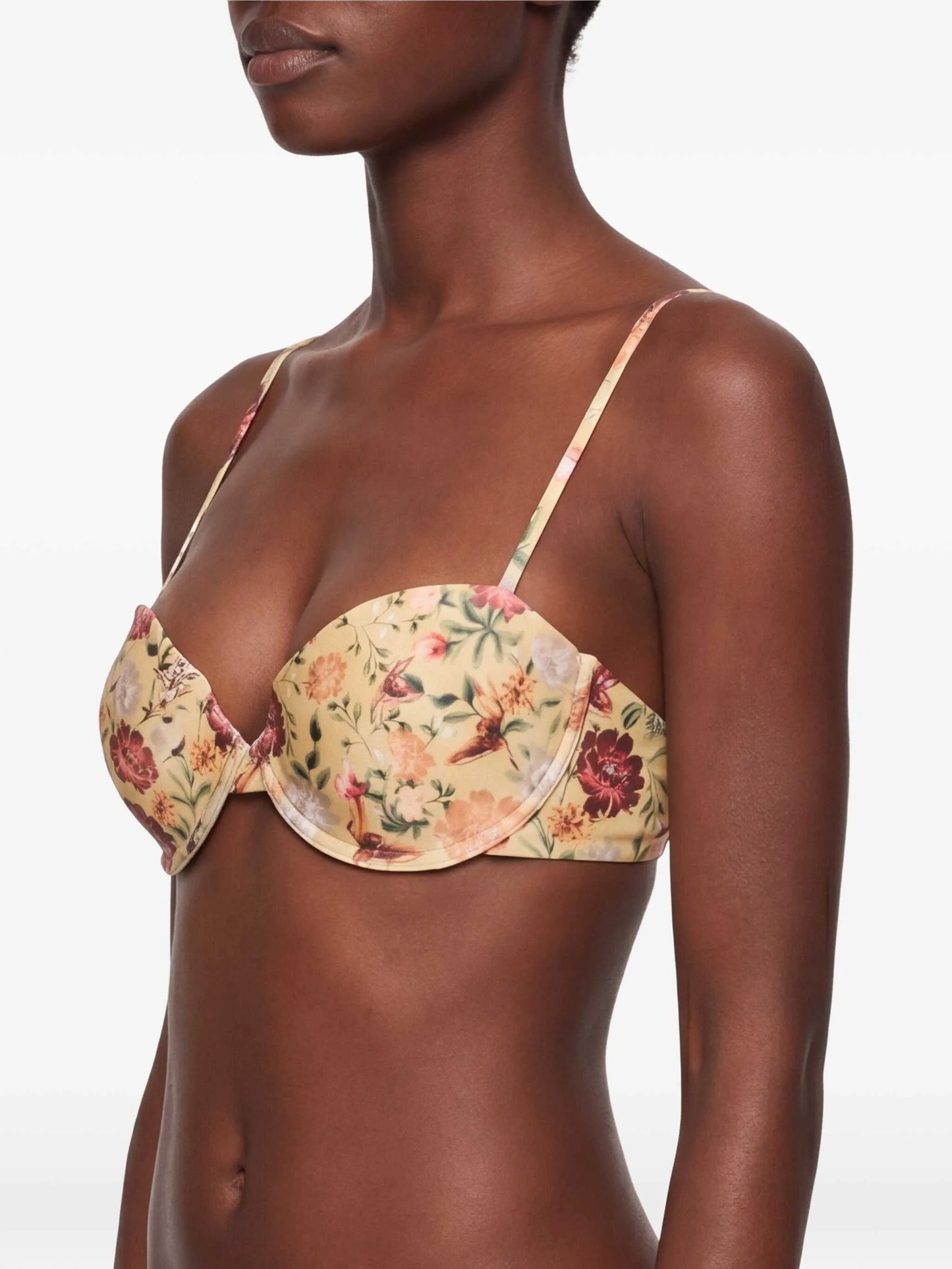 floral bikini top