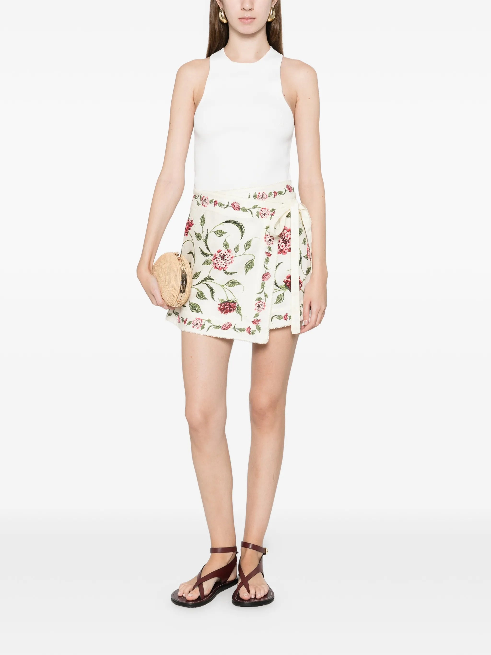 Luna floral skirt