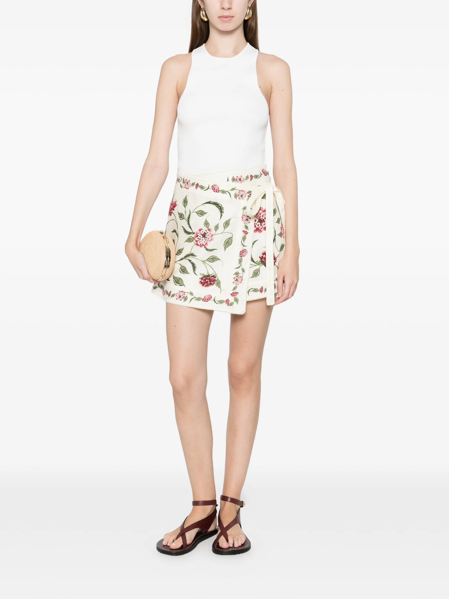 Luna floral skirt