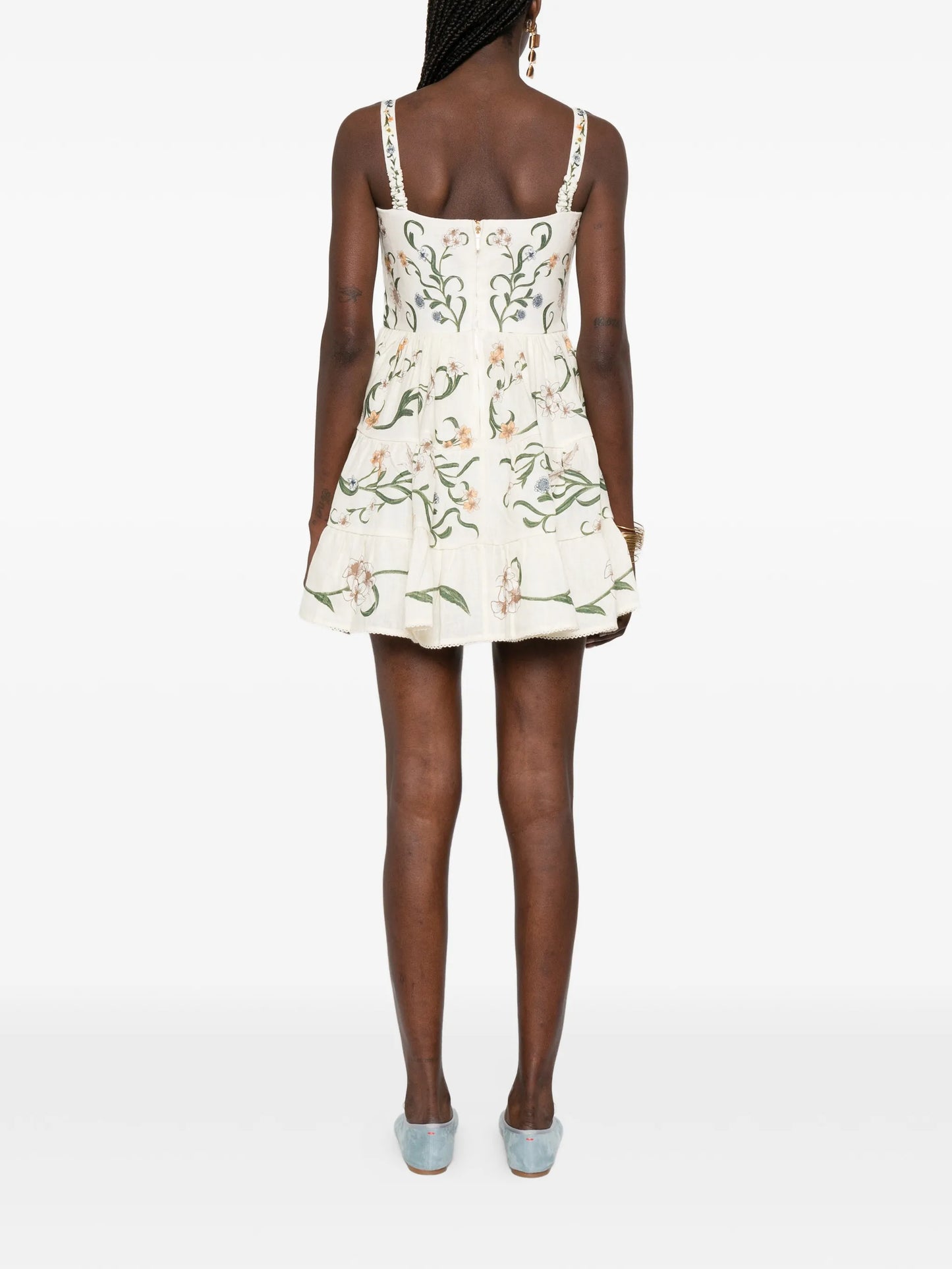 Lima floral-print mini dress