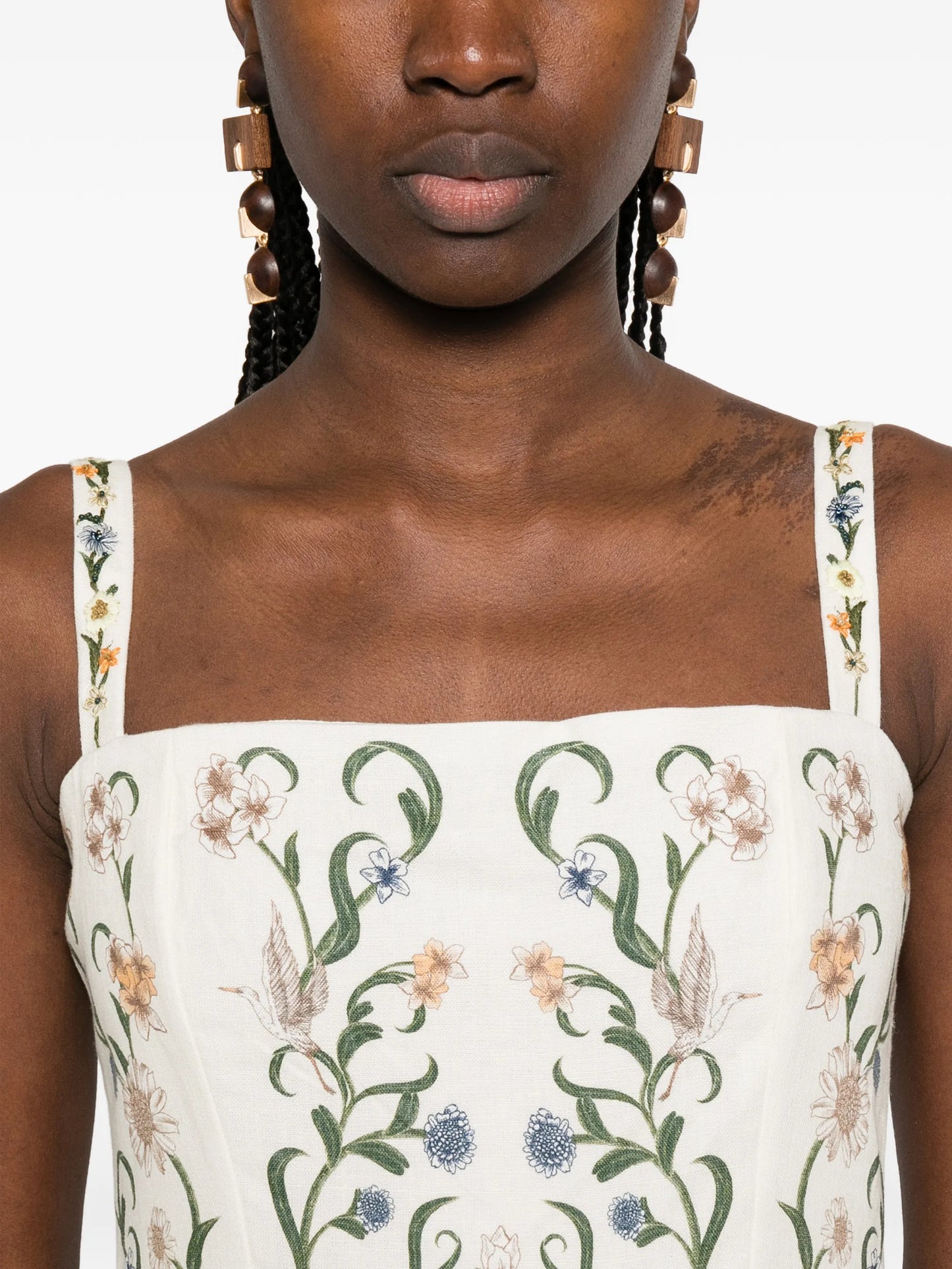 Lima floral-print mini dress