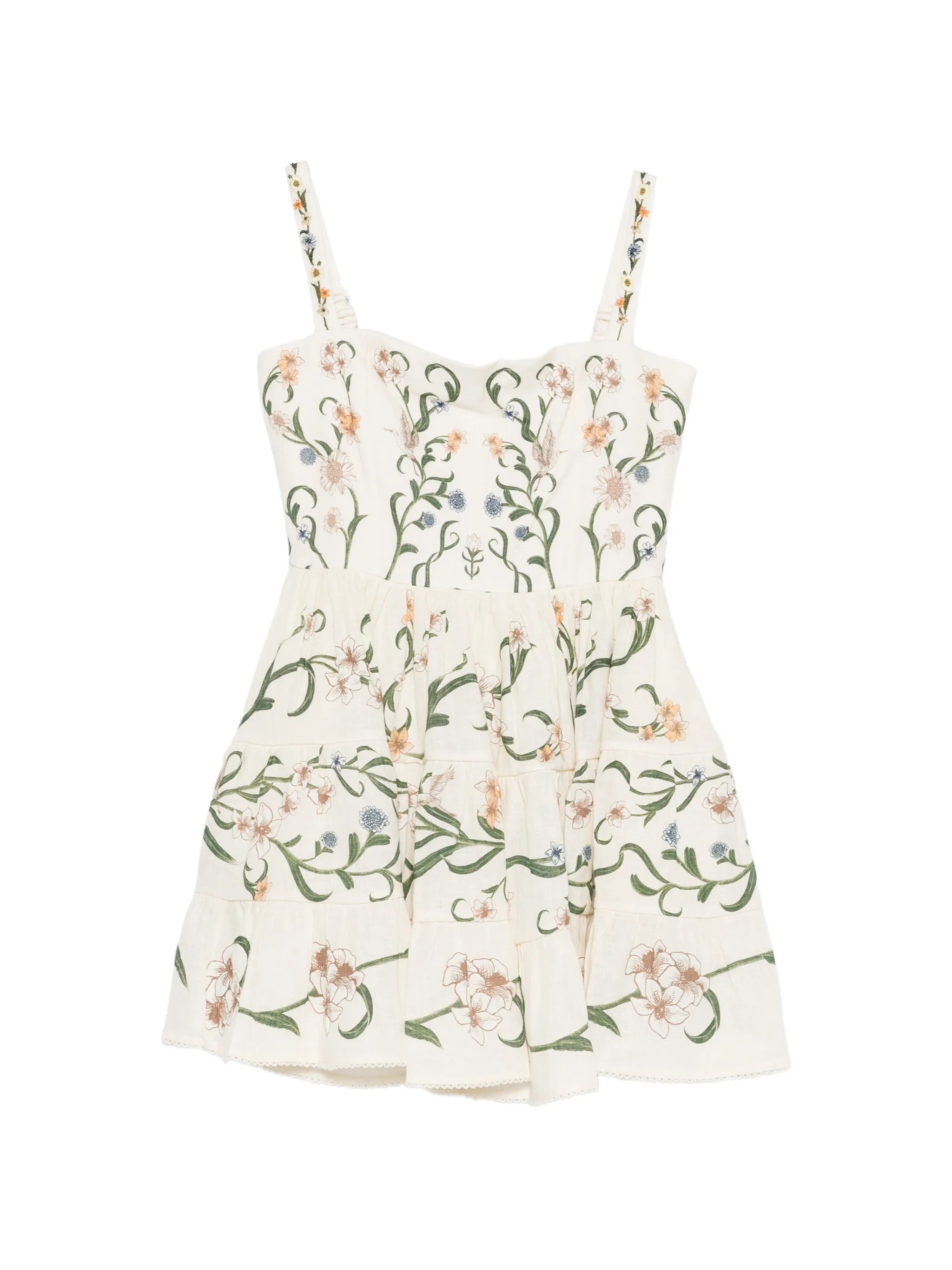 Lima floral-print mini dress