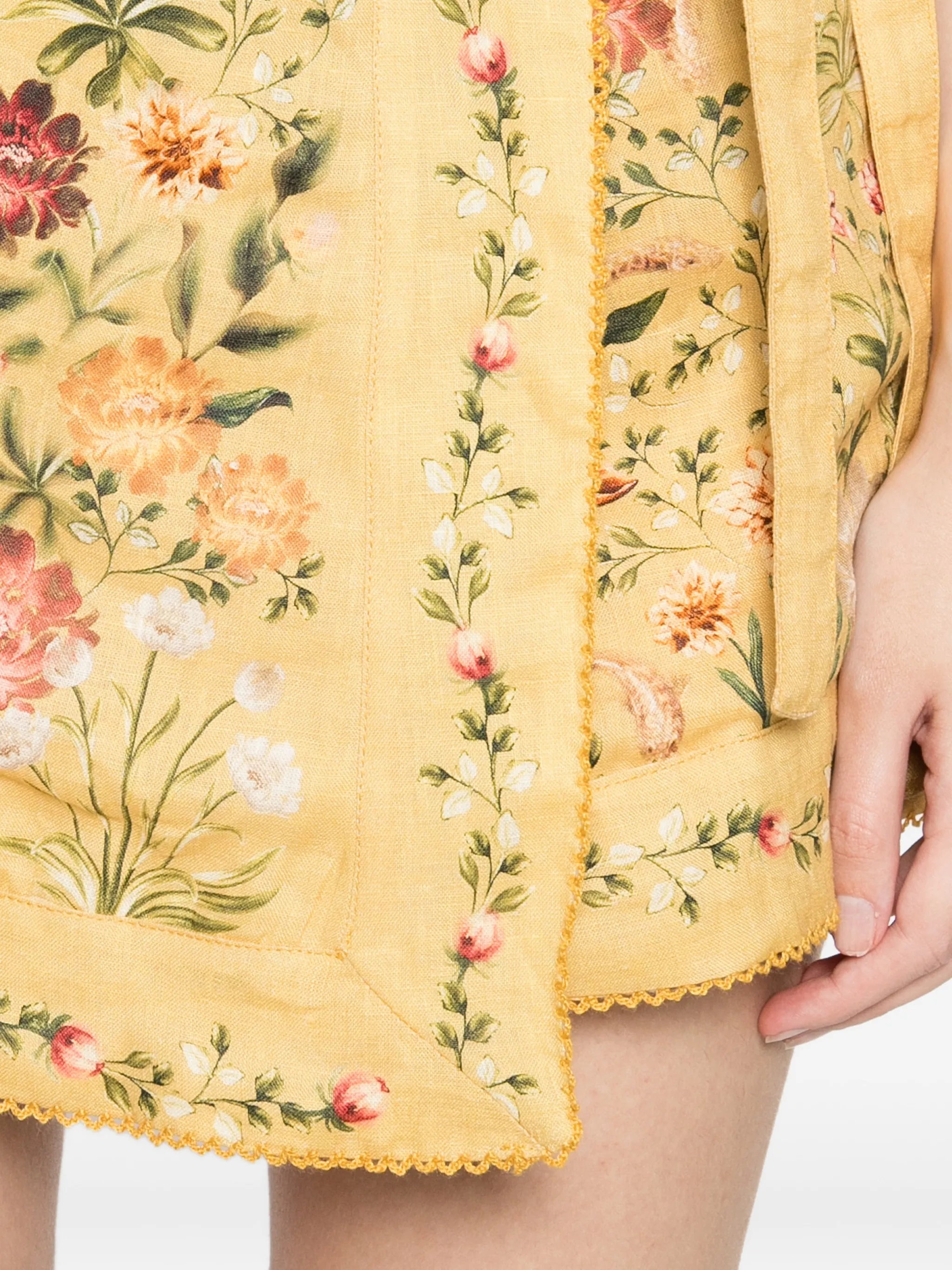 Luna Paramo floral tie skirt