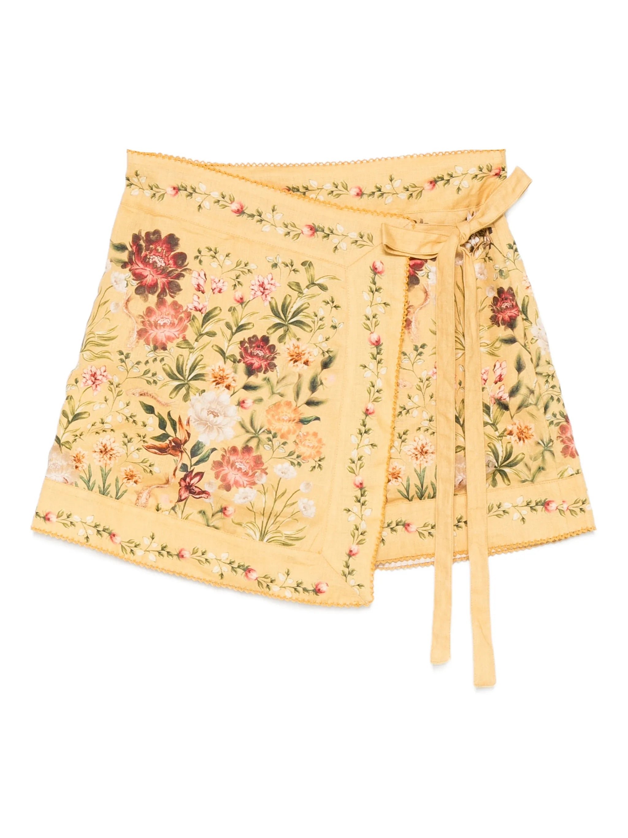 Luna Paramo floral tie skirt