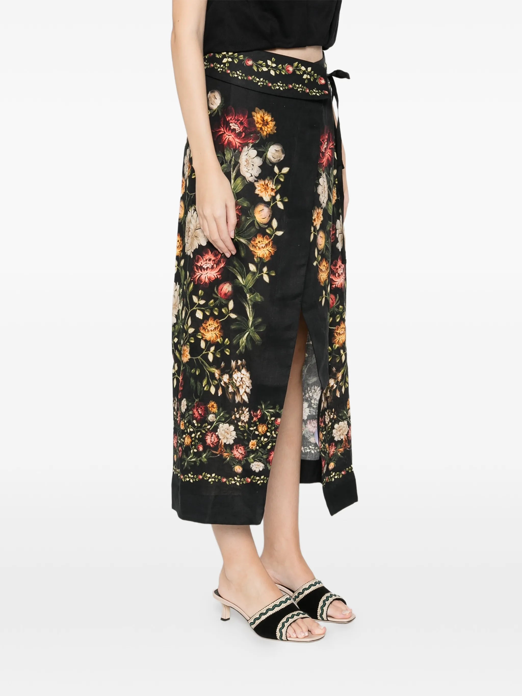 Pareo Midi floral skirt